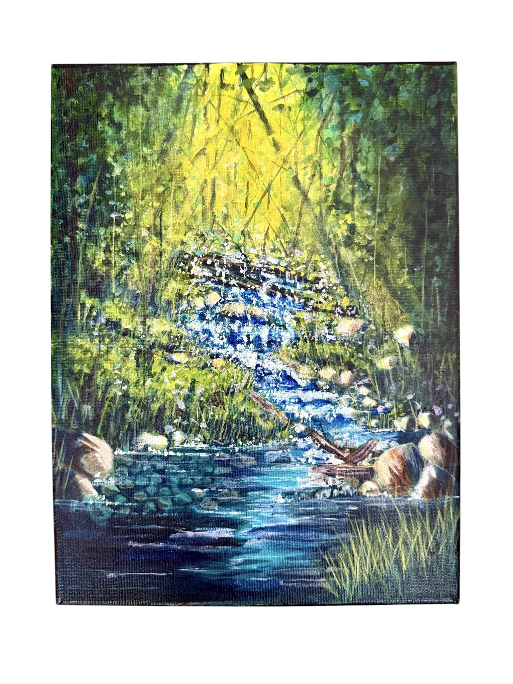 "Dappled Water"- Acrylic on Canvas- available