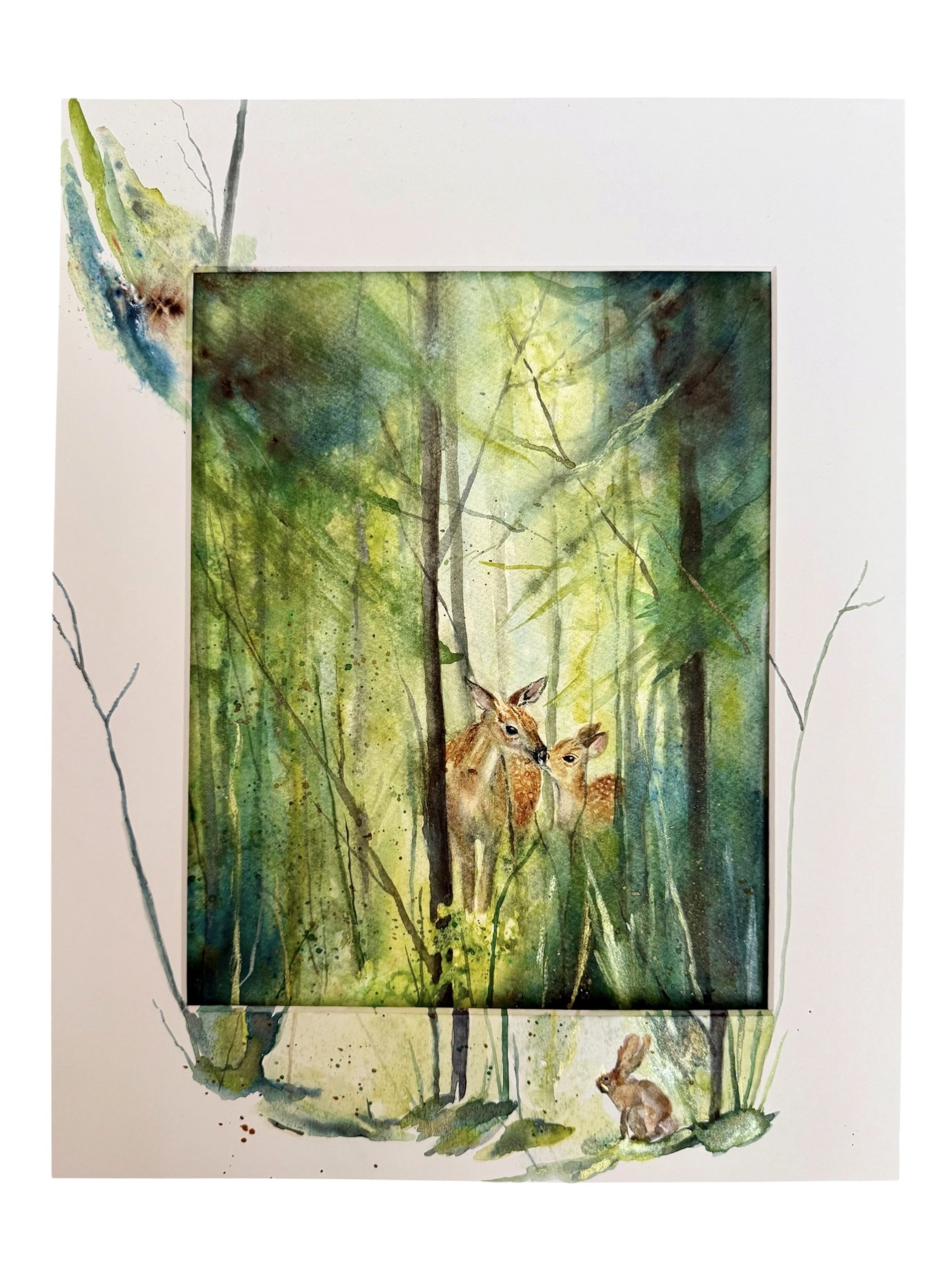 ' Edge of the Thicket"- mixed media on 300 gsm paper. available