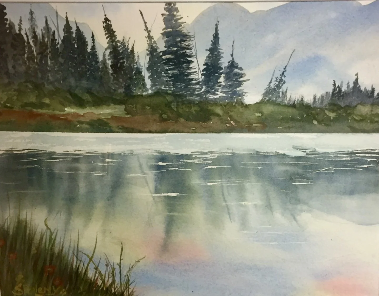 "Reflection"- Watercolour on 140 lb CP Paper- available