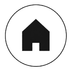 Geometric drawing of an outline square with sections divided by vertical, horizontal, and diagonal lines.
