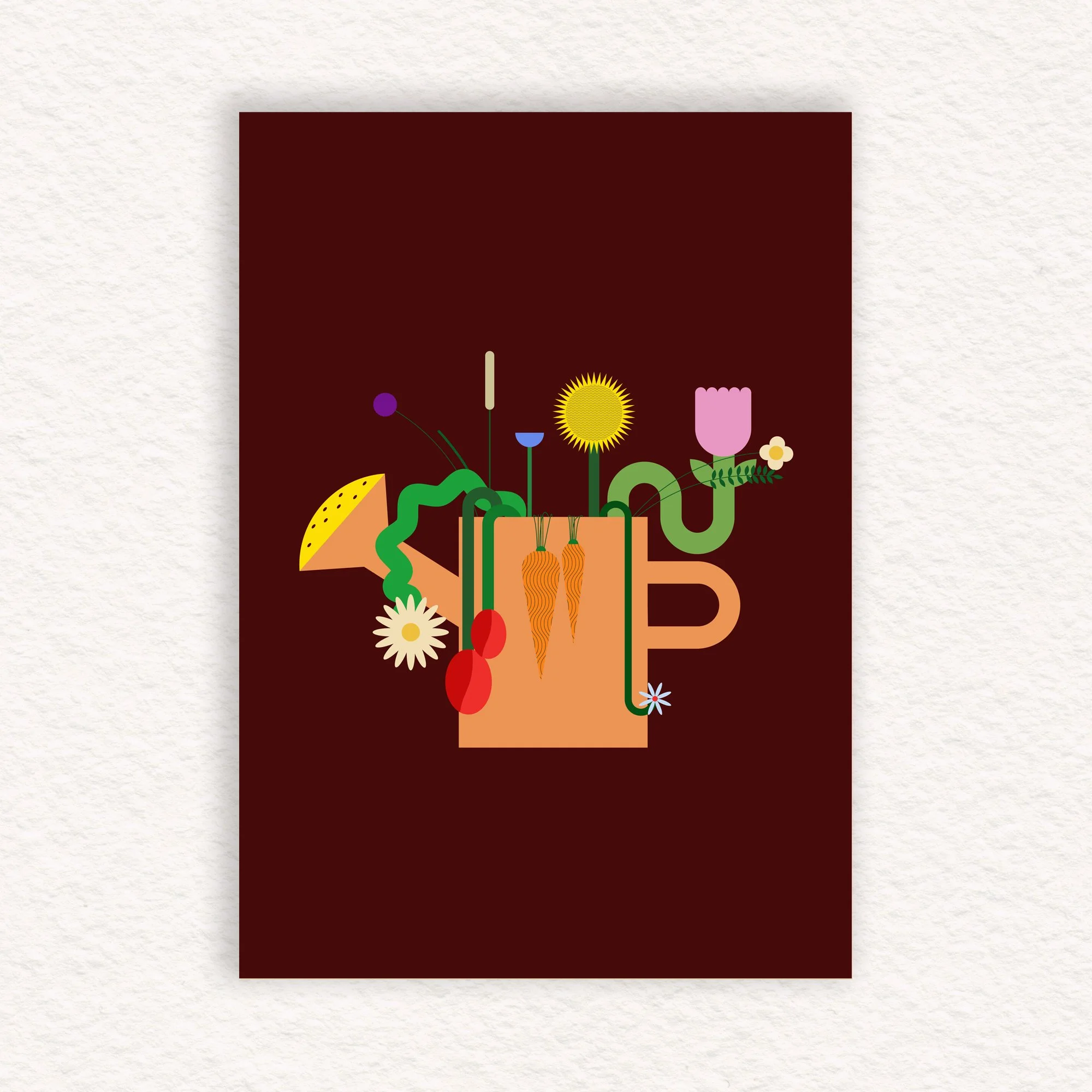 A3 Limited edition print on foam board - Summer bouquet