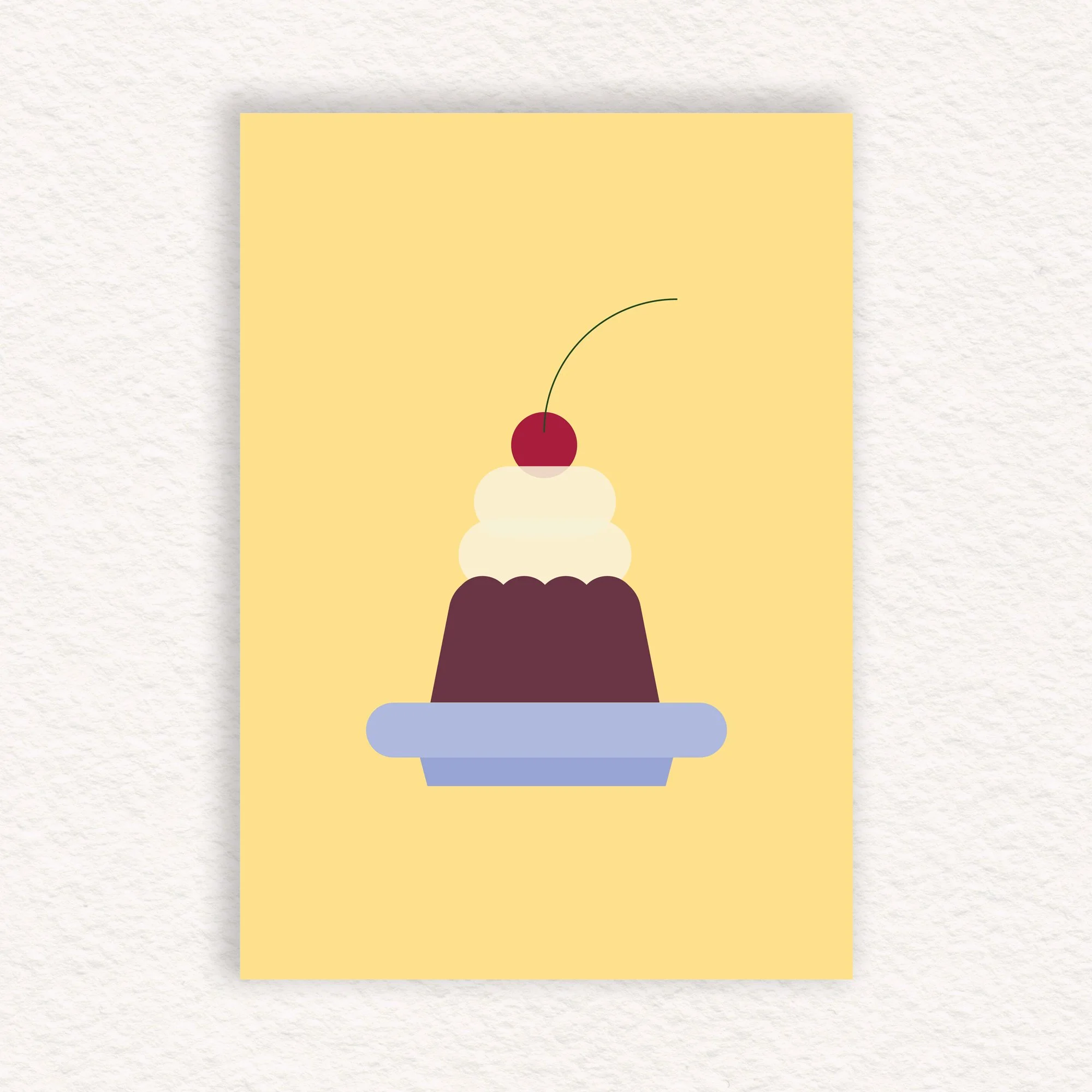 A3 Limited edition print on foam board - Cherry on top