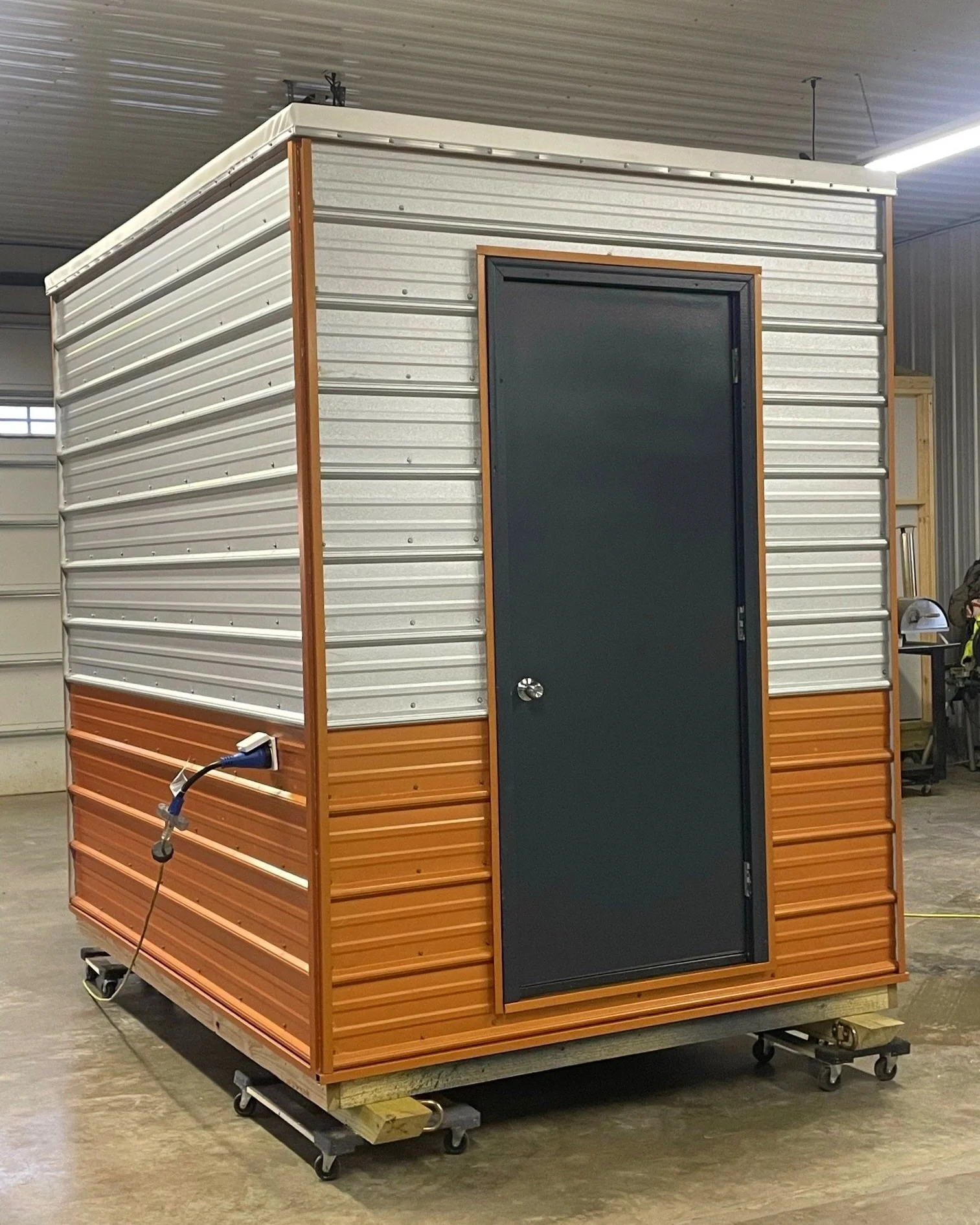 A walk-in cooler from Fiddler Creek Designs in Upton, WY