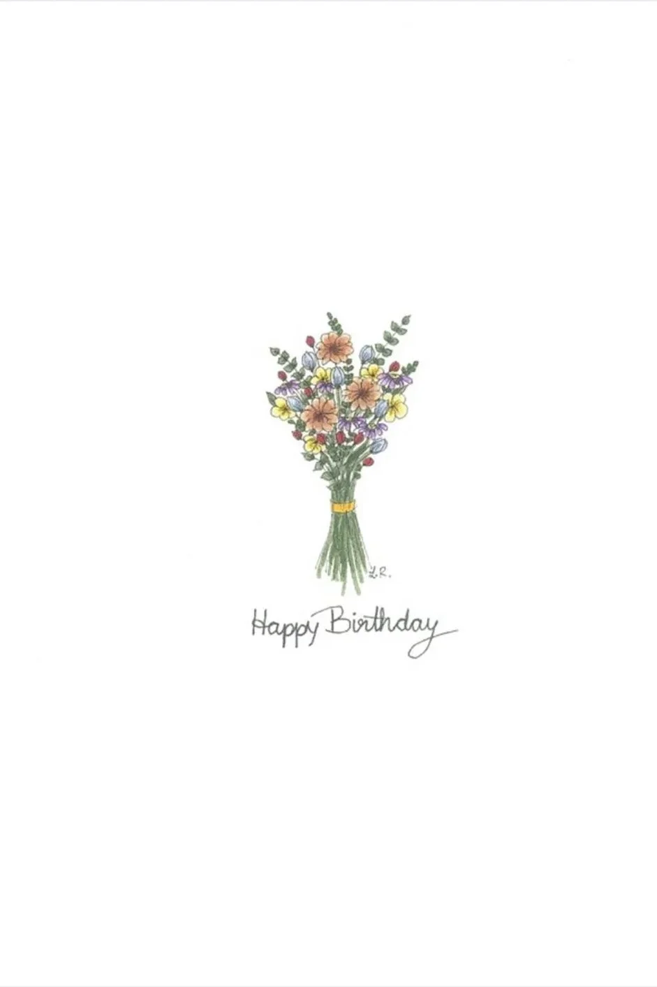 Happy Birthday - Grußkarte bunt