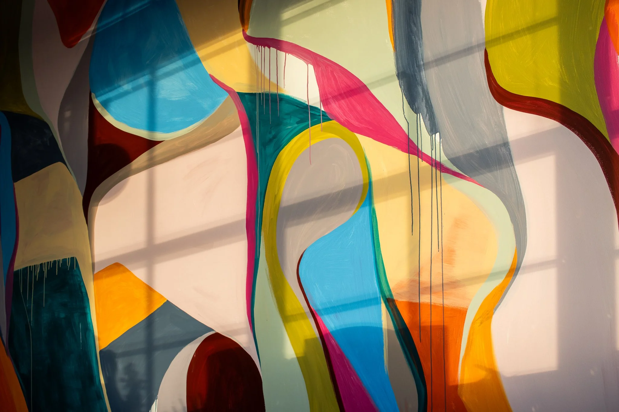 Bright & Funky Studio Mural