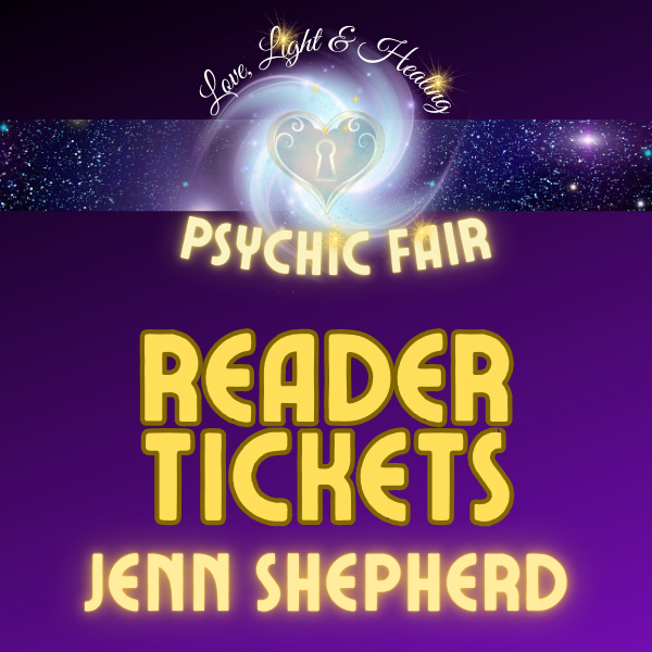 15 Minute Reading with Jenn Shepherd at the Love, Light & Healing Psychic Fair on 4/25/26