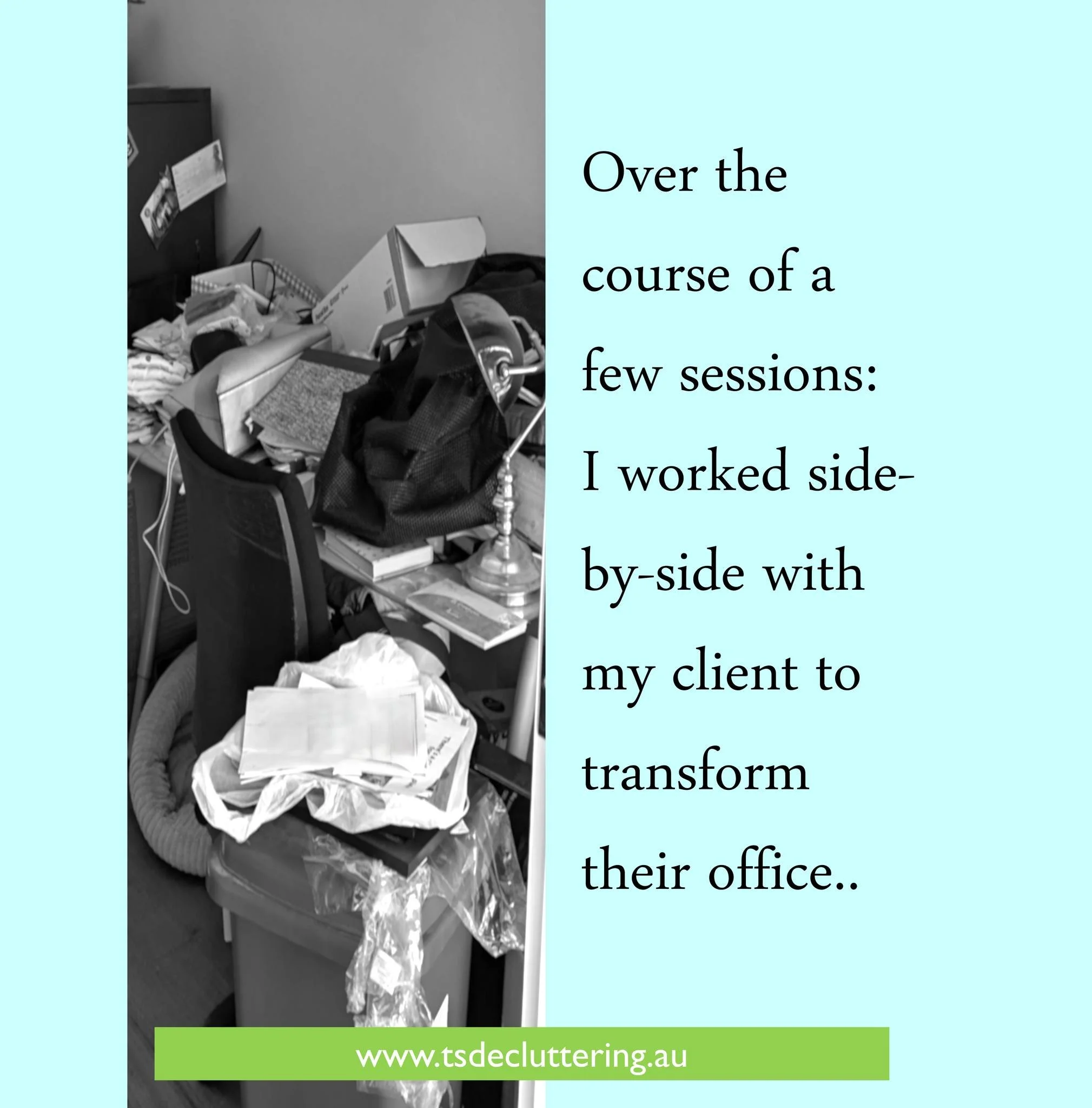 How magical is this transformation!

This office had become a clutter hot spot - but over the course of a few sessions working side-by-side with my client - this office was transformed into the open  workspace they desired. 

What had been a room cau
