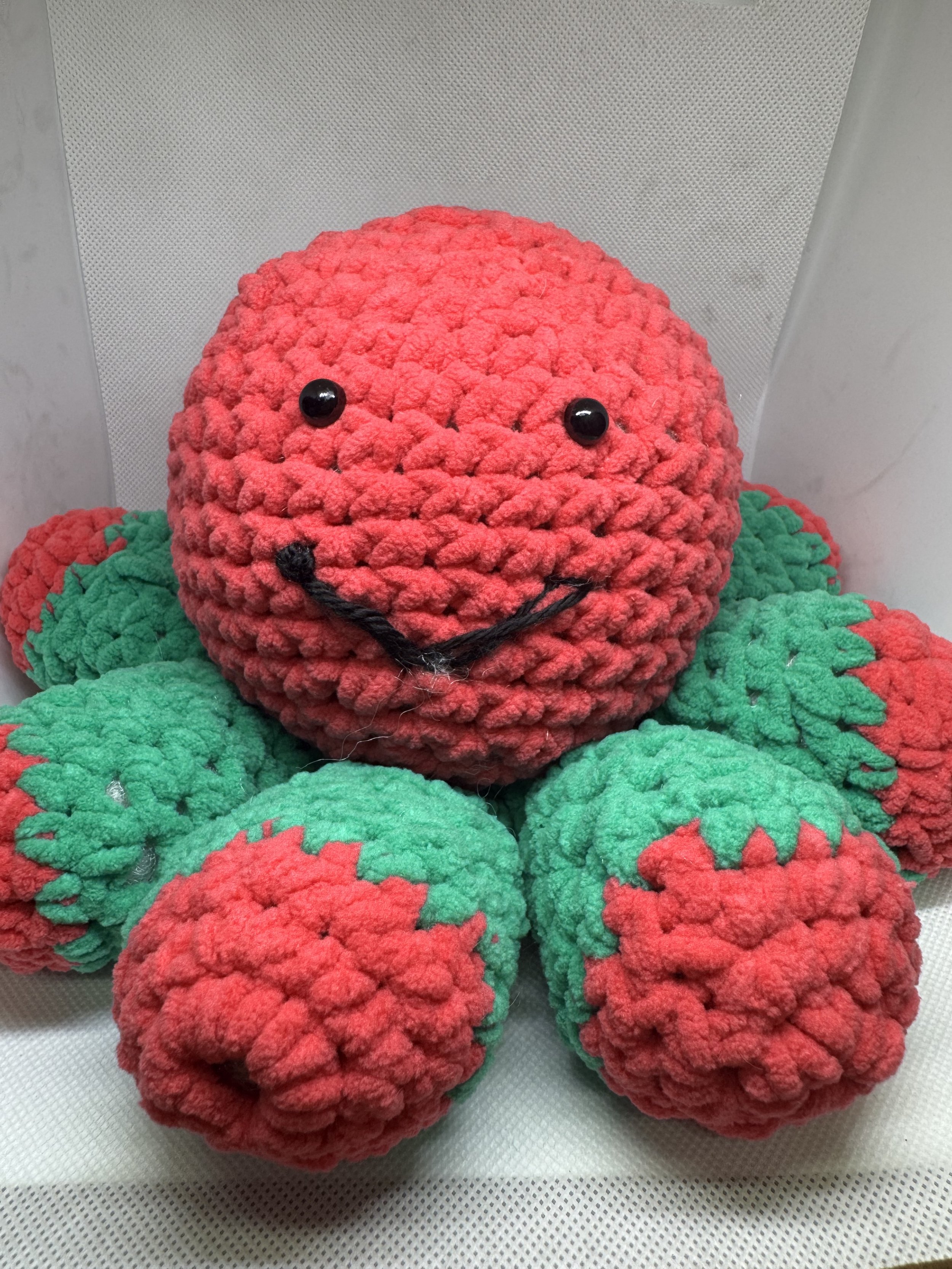 Hand crocheted large octopus