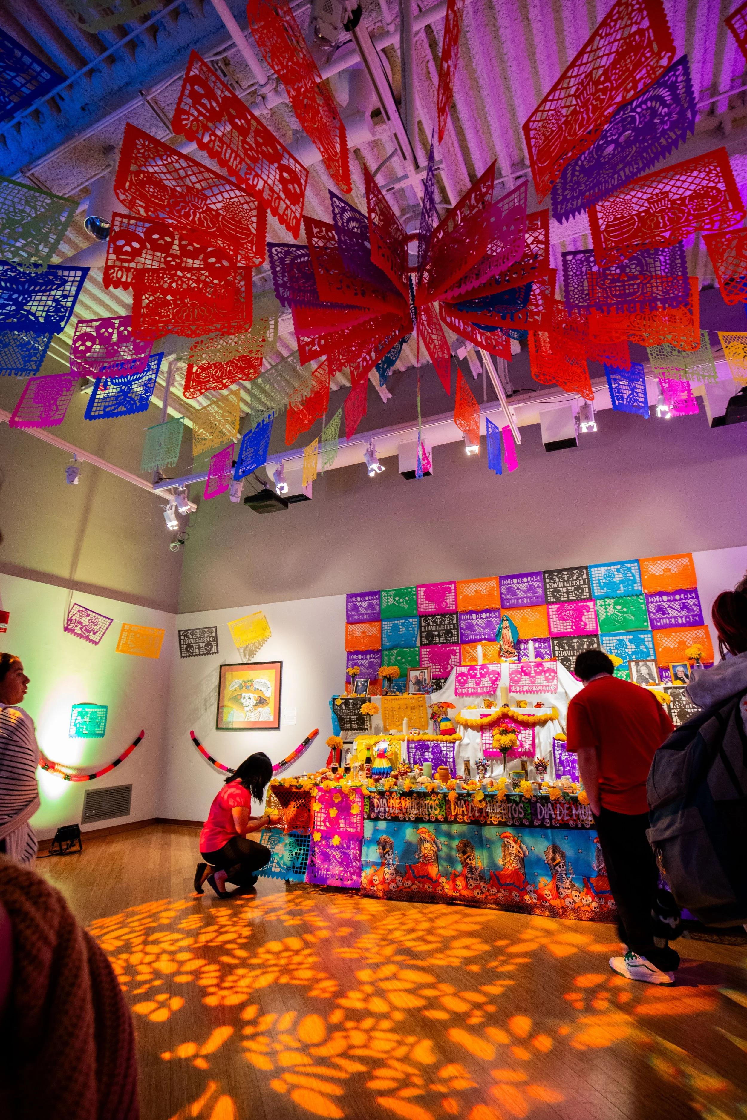 Reception on Oct. 29th, 2024 in Roberta's Art Gallery, located in UWW's University Center, for the annual Ofrenda de Día de Muertos exhibit sponsored by UWW's Spanish Club, Latinos Unidos, and the Race and Ethic Studies Department.