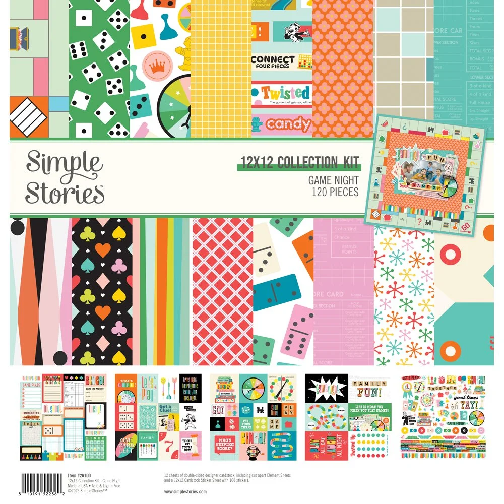 Simple Stories Game Night 12x12 Collection pack