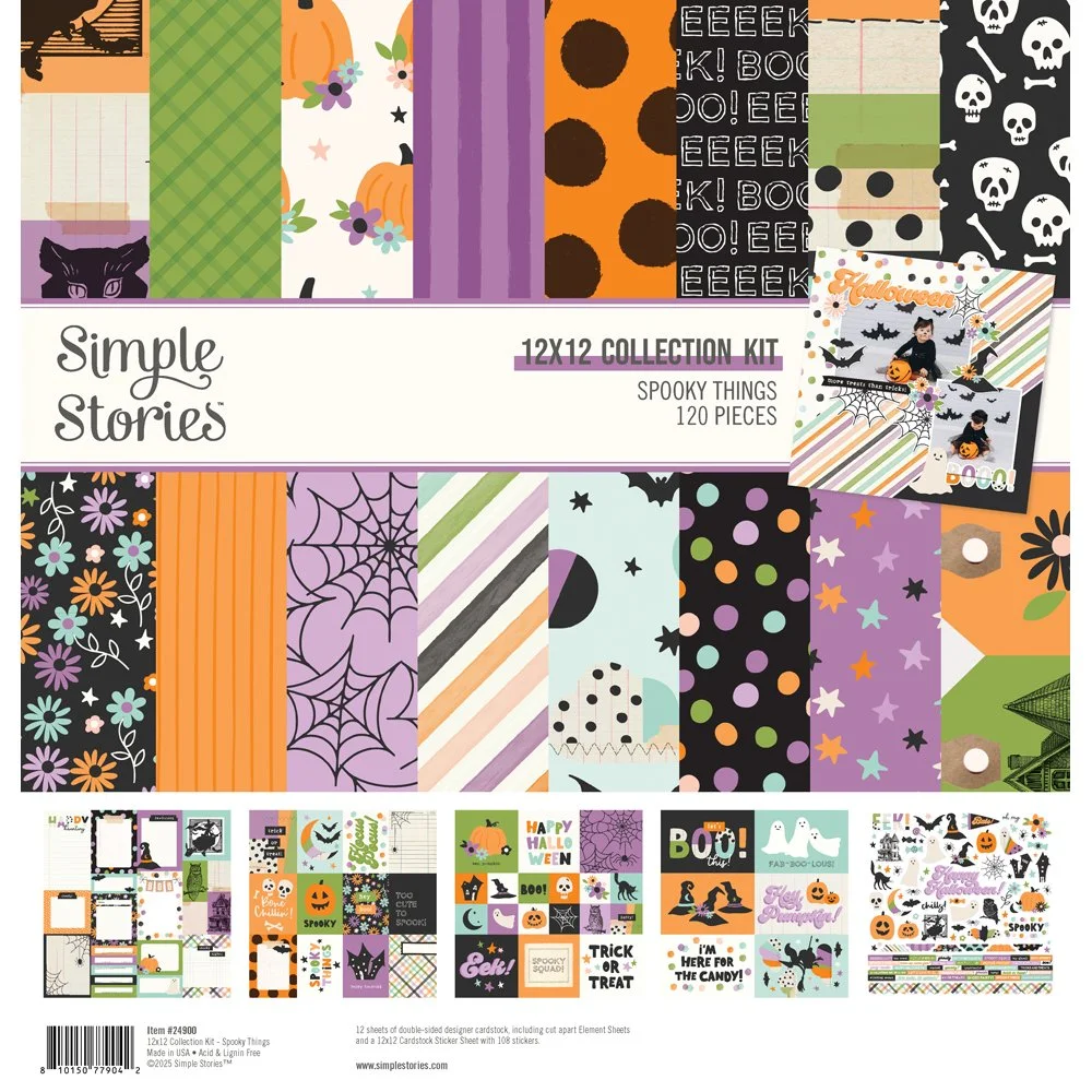 Simple Stories Spooky Things 12x12 Collection Kit