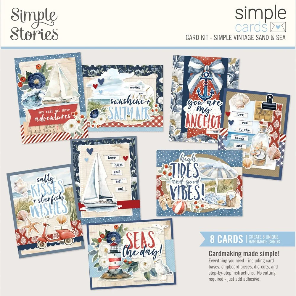 Simple Stories Simple Vintage Sand and Sea Card kit