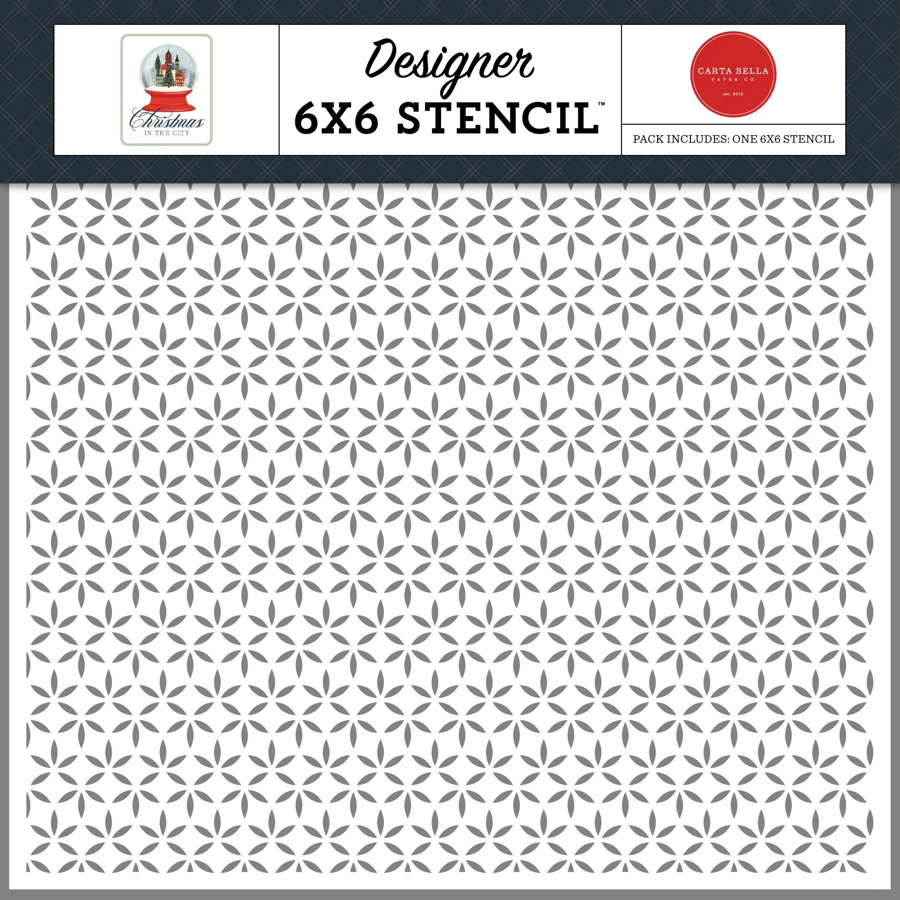 Carta Bella Close Knit Star Stencil