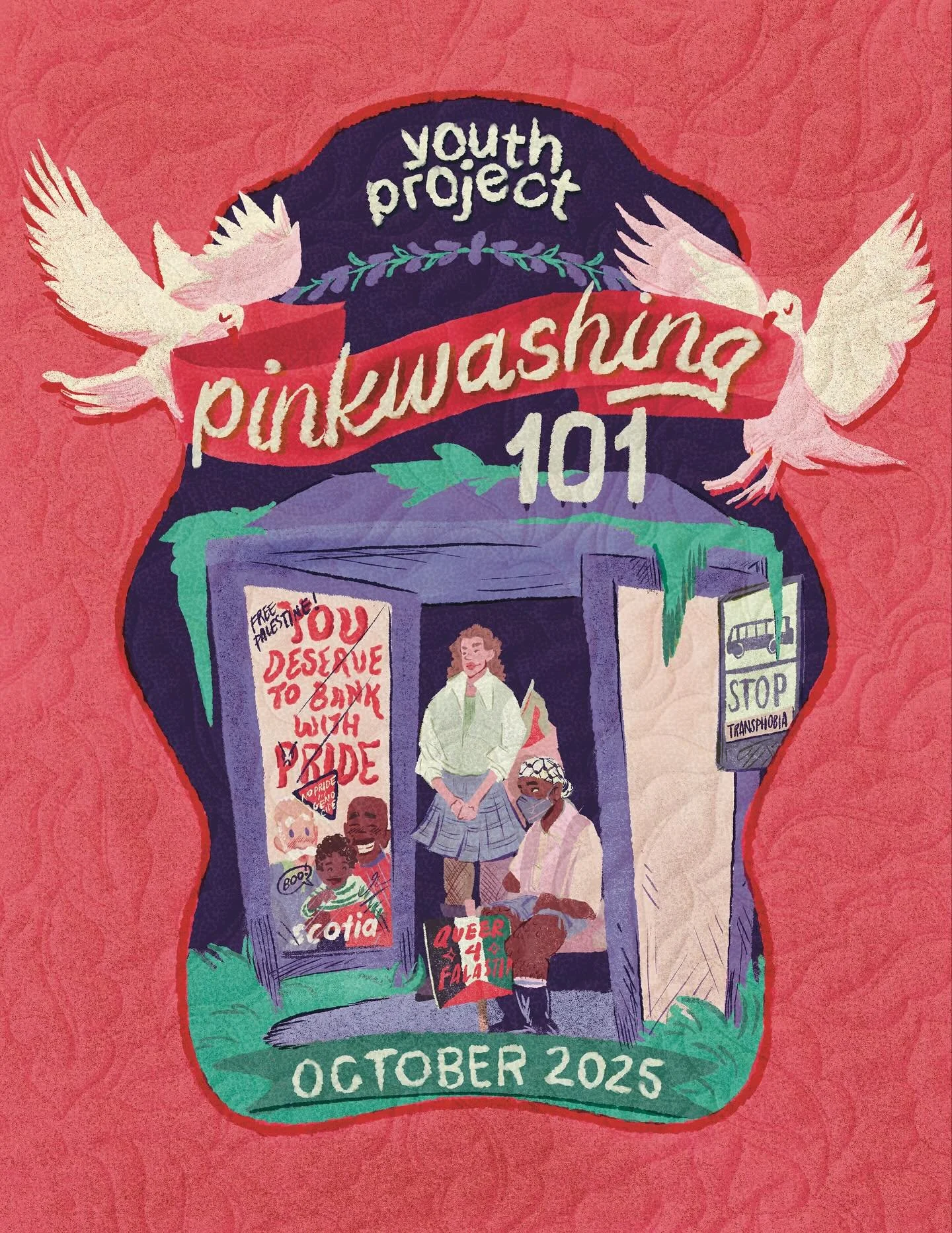 Do you have questions about pinkwashing and/or the BDS Movement? This resource can support in answering some of these questions, and in building clear links between Palestinian liberation movements and 2SLGBTQIA+ advocacy/activism.

You can take a cl