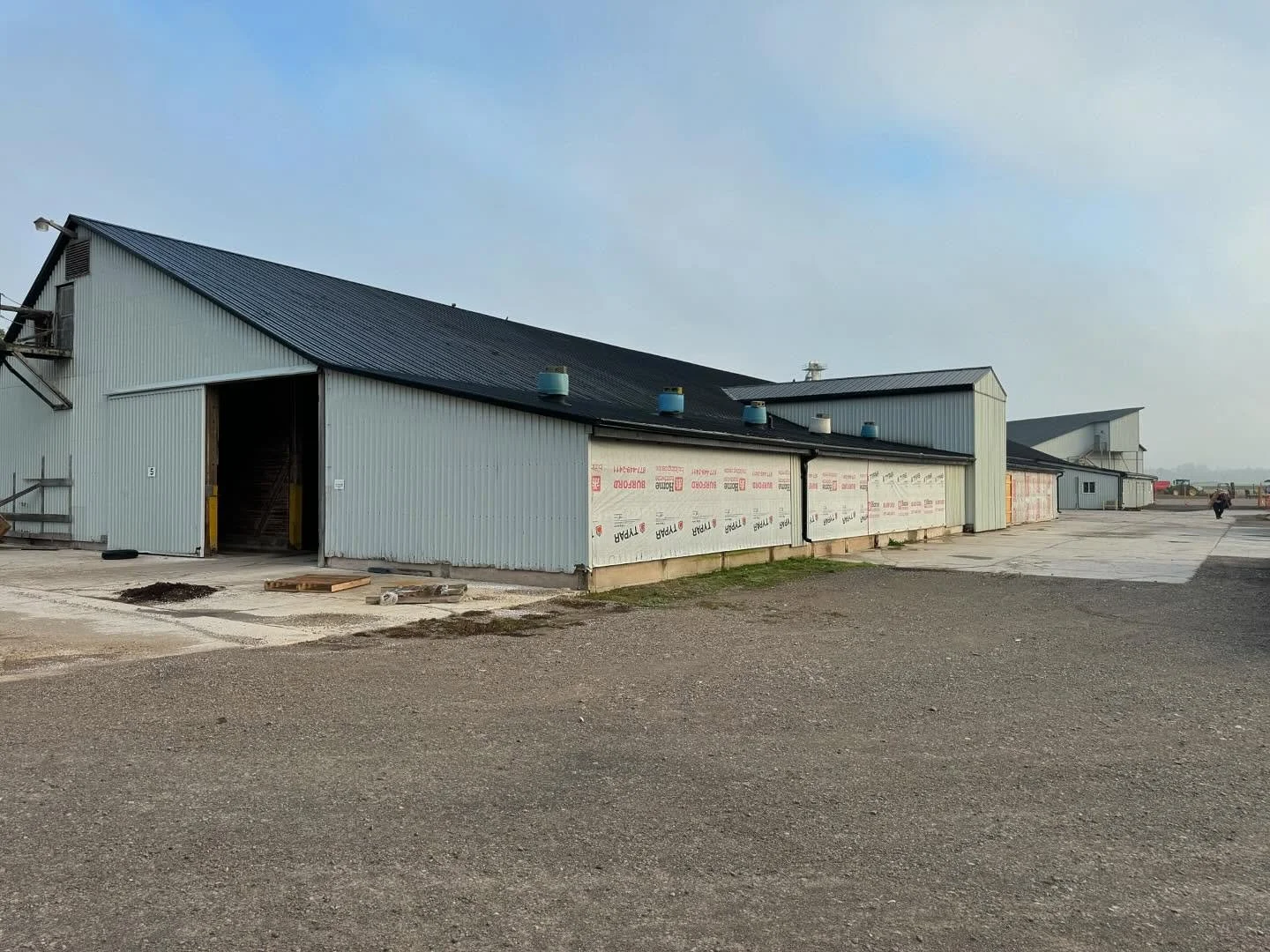 New project update -

This one called for a complete demolition of the existing wood frame chemical storage building and full site works for the new 30,000 sqft steel frame facility. All existing concrete will be crushed and recycled on site to be re