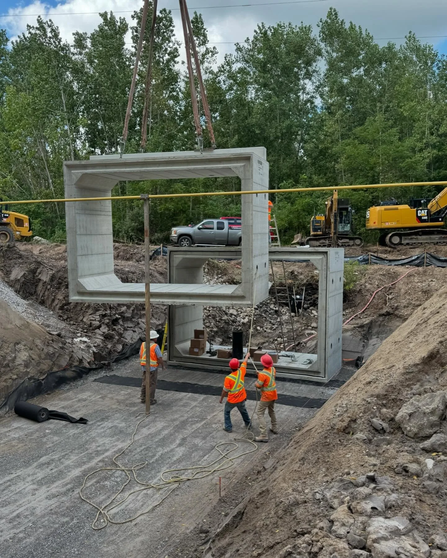 The first box of the season is in the ground. Shoutout to our friends at ROC Corp and @coldstreamltd. Waterproofing has been completed and backfilling is underway. It&rsquo;s been a busy summer season so far with no signs of slowing down, just the wa