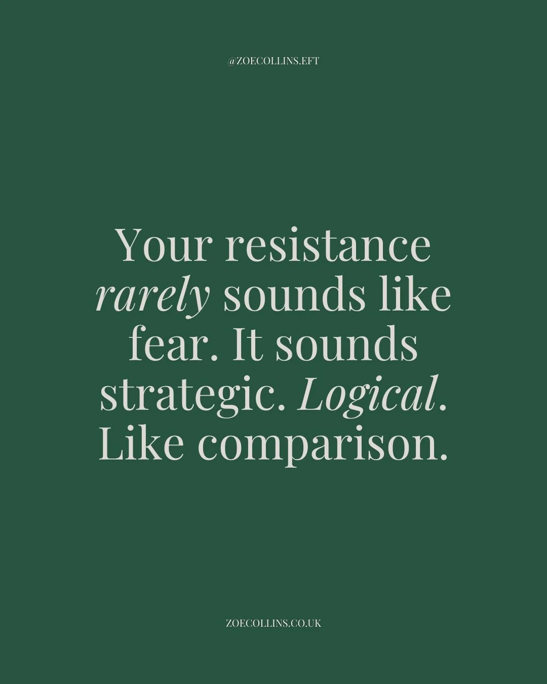 Something interesting happens when people try to grow.
They assume the problem is discipline &amp; strategy.

But most of the time the real issue is subtler.

Their system learned earlier in life what was considered &ldquo;safe&rdquo; and what wasn&r