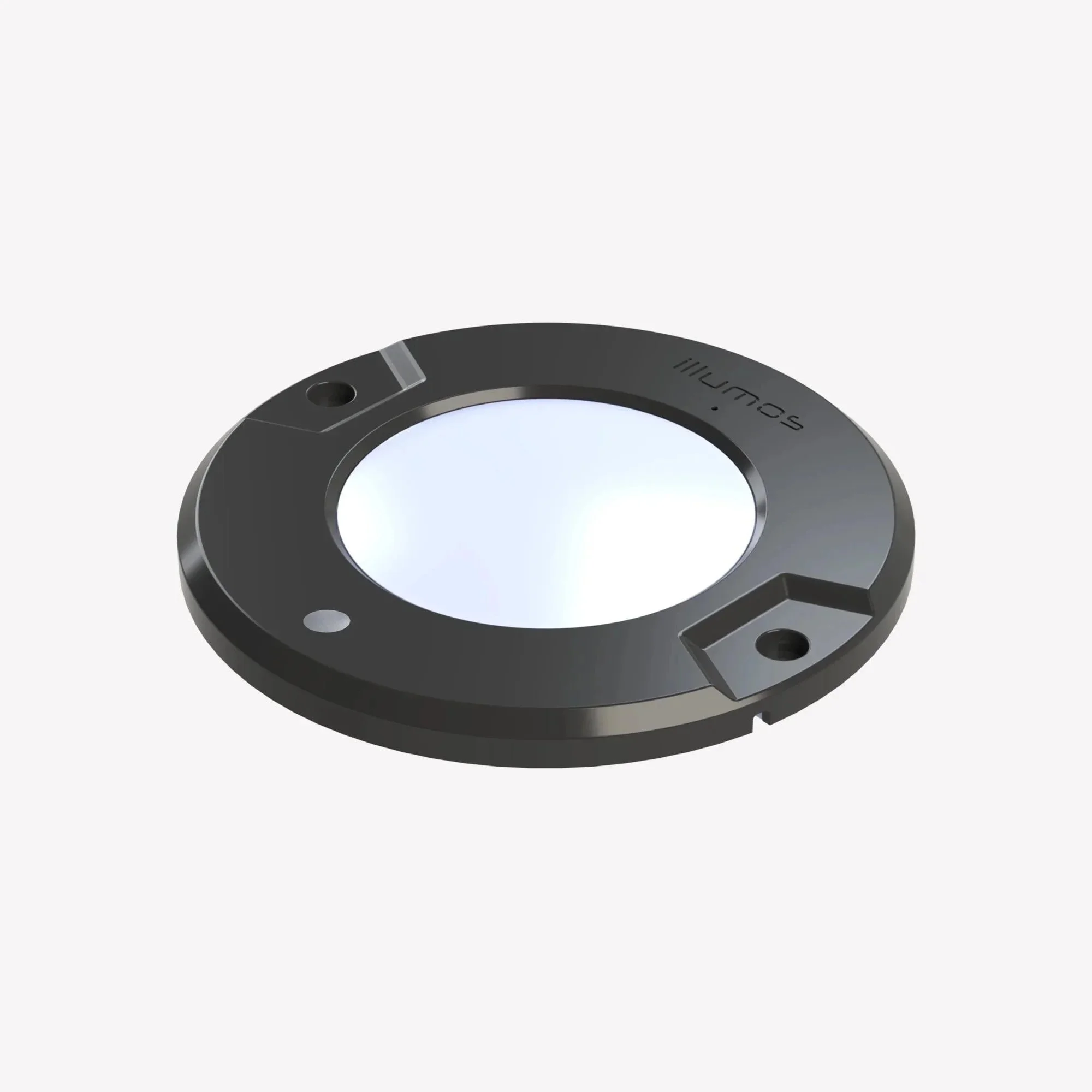 illumos Syntra black, no switch circular dceiling light for commercial vehicles, low voltage lighting, ideal refrigerated truck