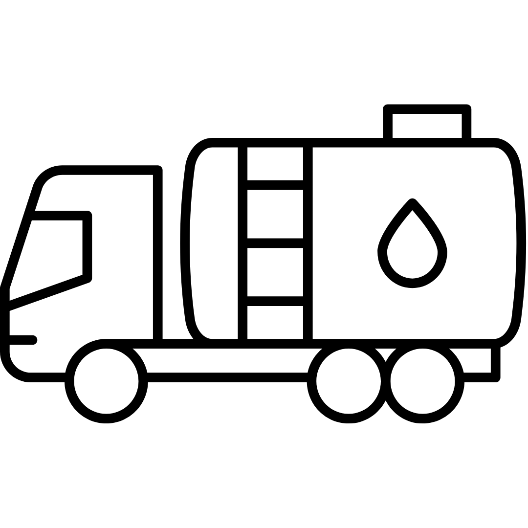 hydro vac truck, online, black icon