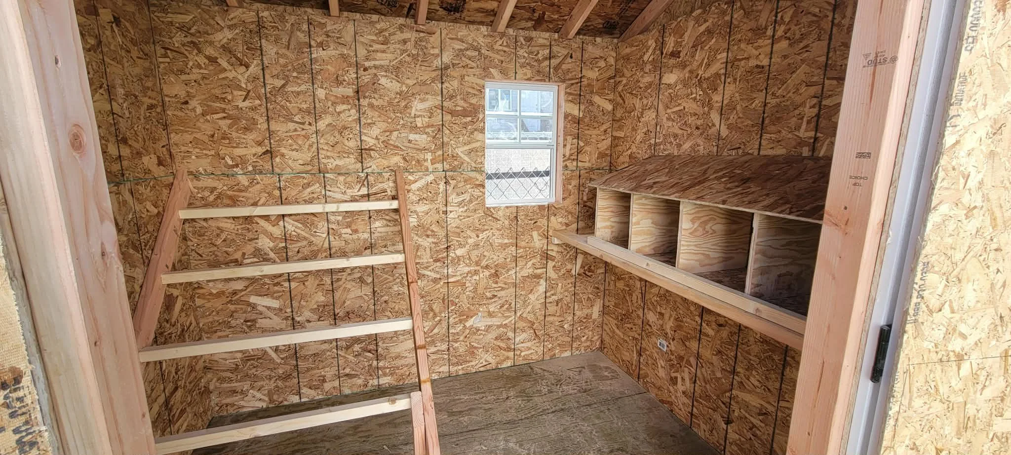 Custom Shed with Sliding Door