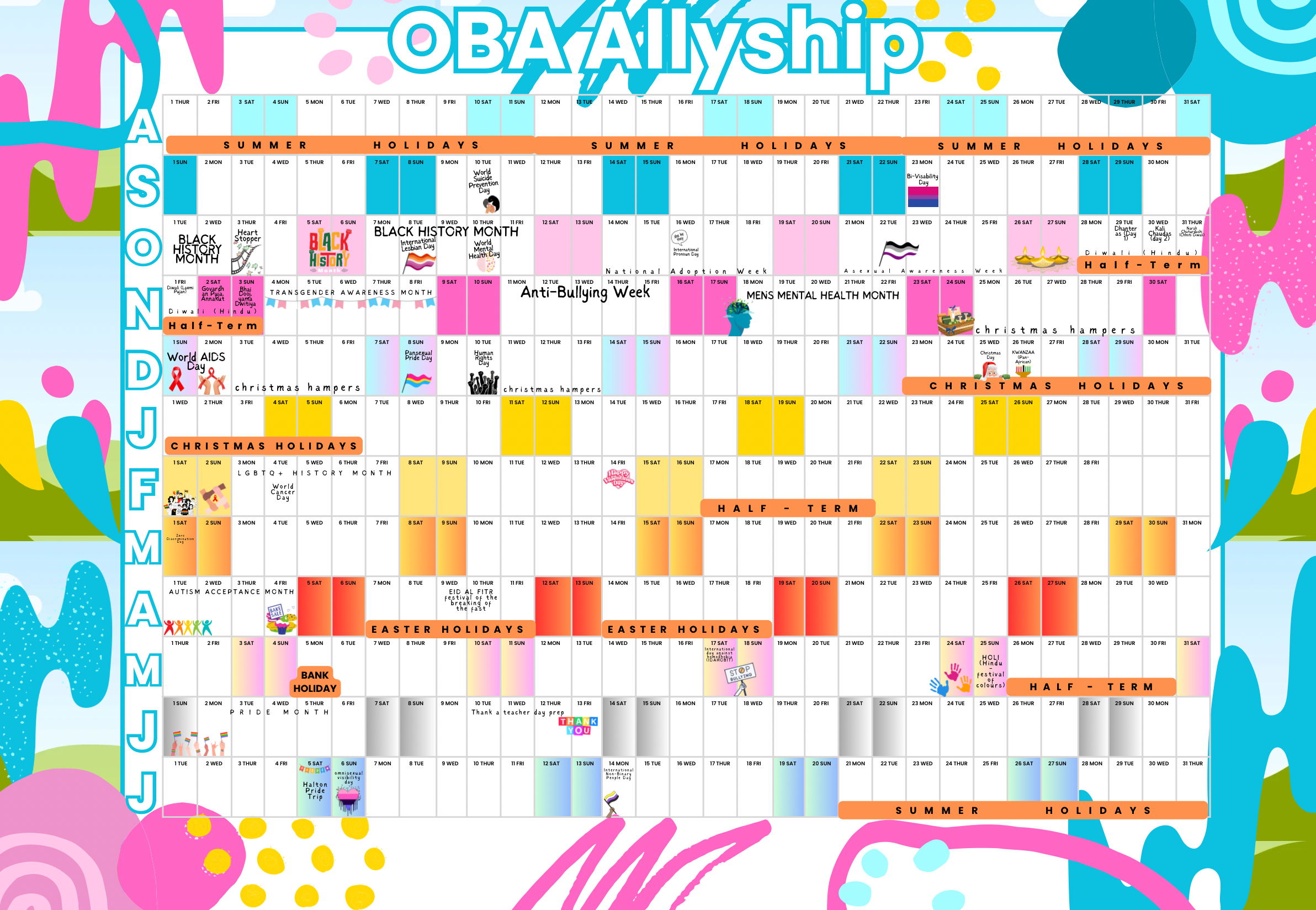 Yearly Calendar