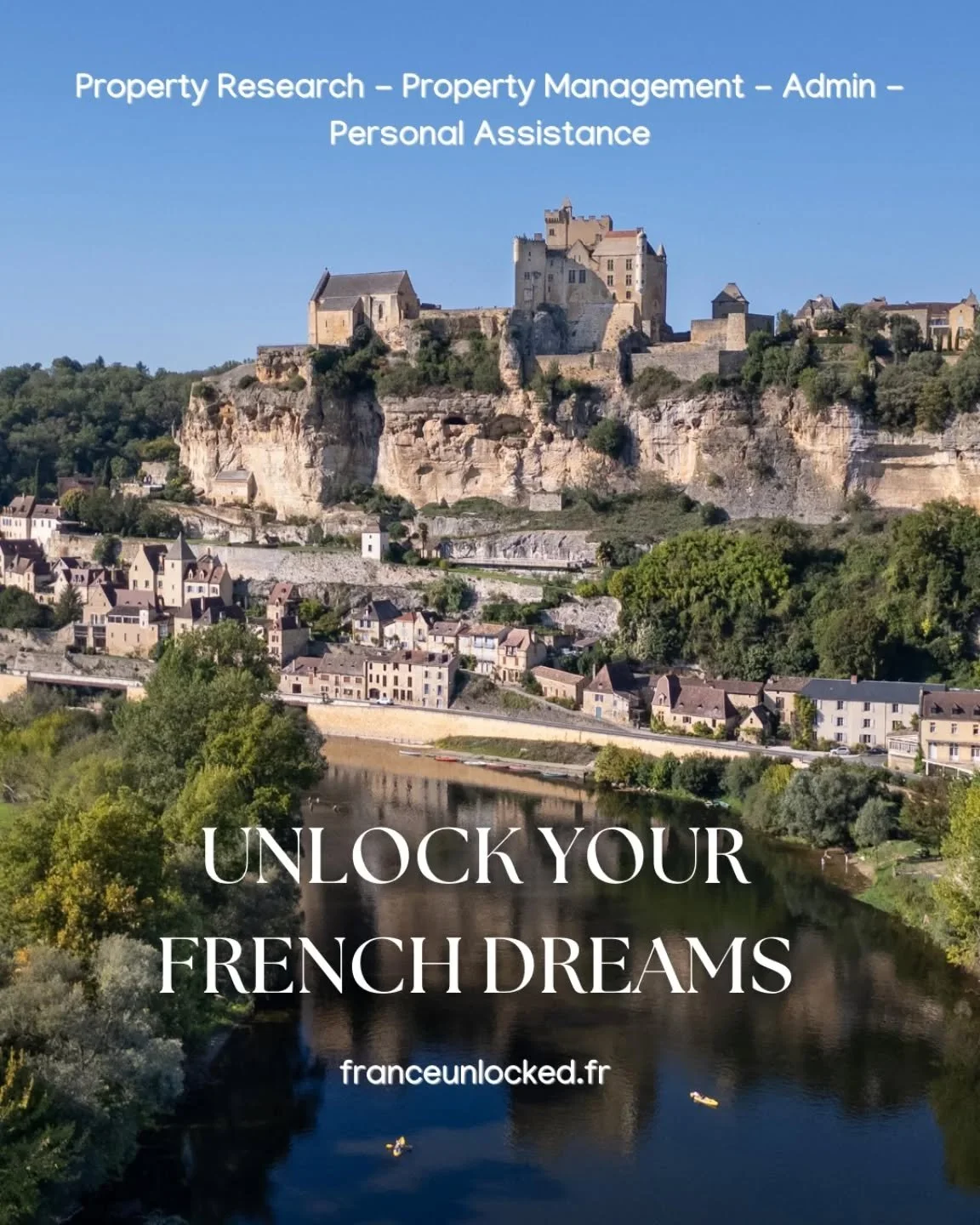 Welcome to France Unlocked ✨
Unlock your French dreams with tailored support in the Dordogne &amp; Lot-et-Garonne and Admin help all over France. 

🏡 Property Research &amp; Management
📑 Administrative Assistance
🤝 Personal Help &amp; Concierge Se