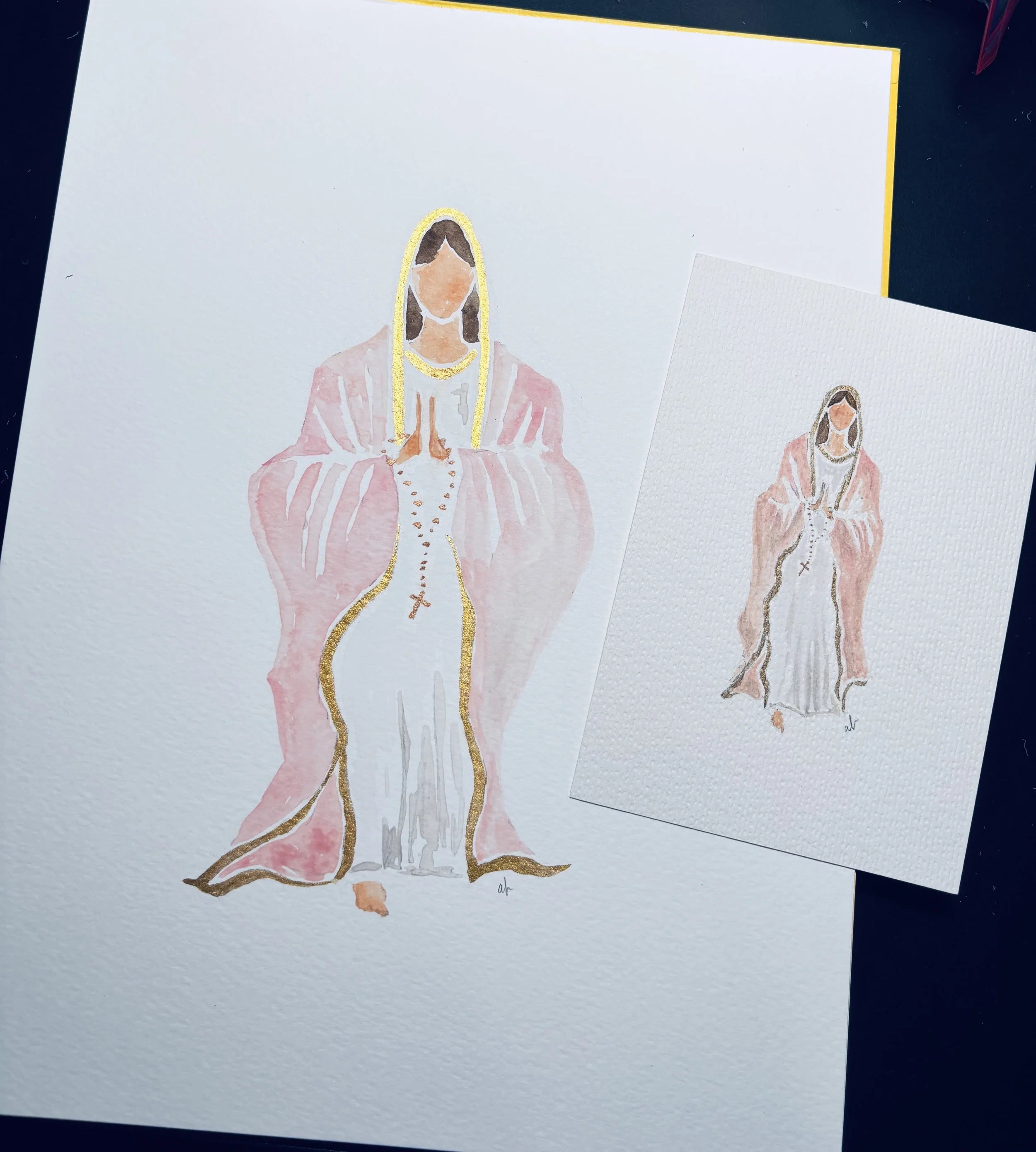 9 x 12 Blessed Holy Mother Mary - print