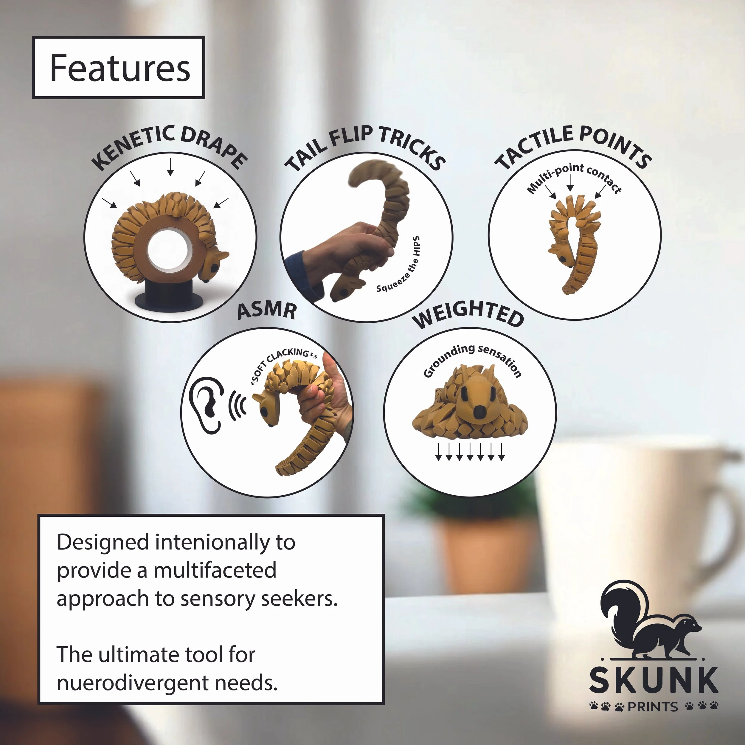 HyperFlexi Squirrel - Skunk Prints LLC - 3D Printed Animal - Sensory Squirrels-48.jpg (Copy) (Copy) (Copy)
