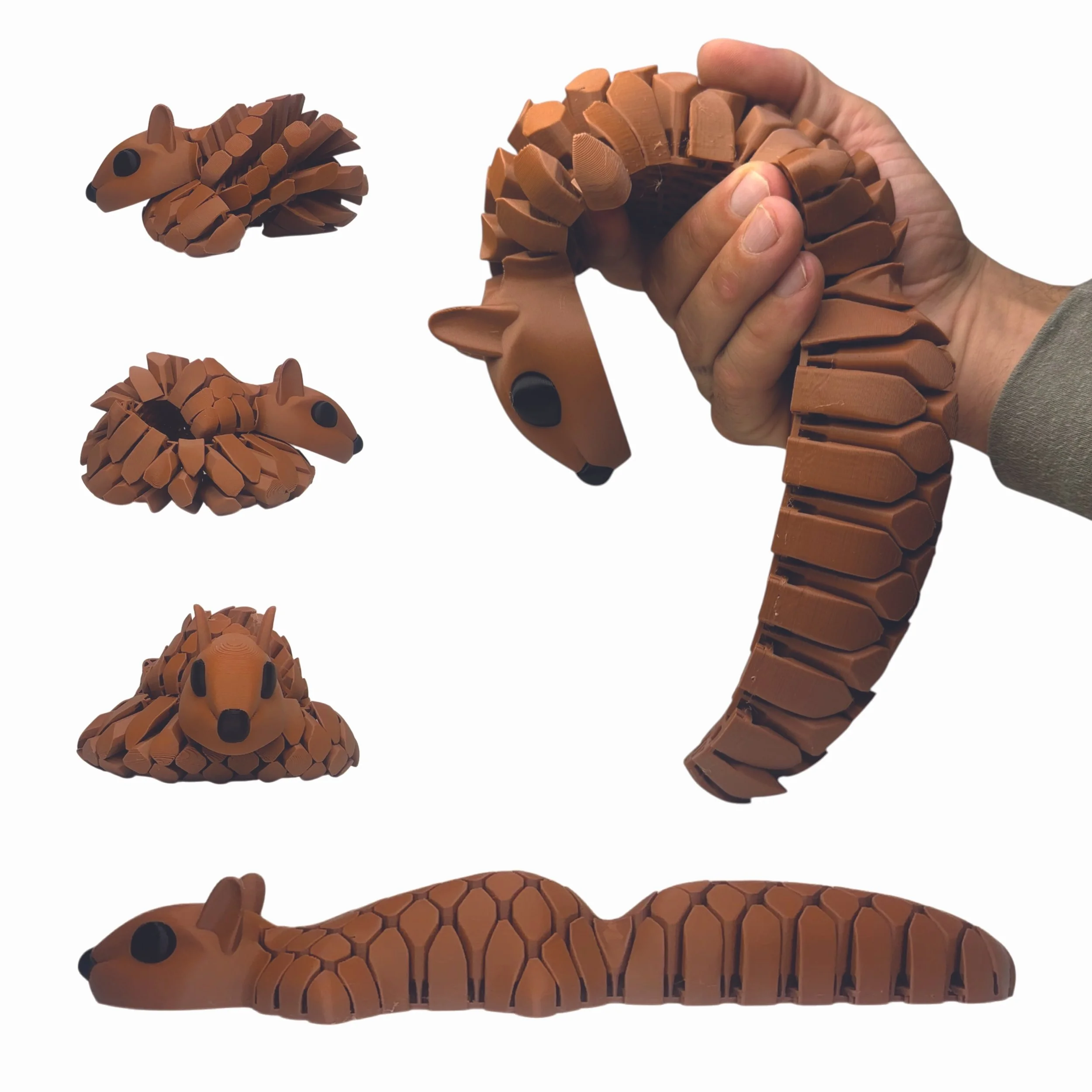 HyperFlexi Sensory Squirrel - Skunk Prints 3D Printed - Articulating Animal (Brown).jpg