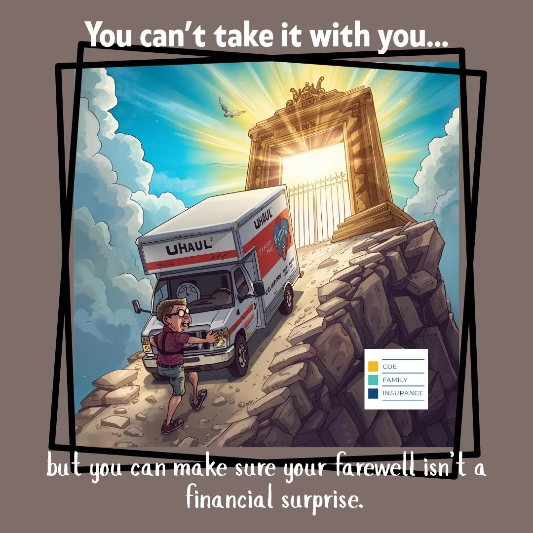 They say you can&rsquo;t take it with you&hellip; but you can make sure your funeral doesn&rsquo;t come with a surprise price tag. 💸 ⚰️ 

Laugh now, thank yourself later.

👉  𝗔𝘀𝗸 𝗺𝗲 𝗮𝗯𝗼𝘂𝘁 𝗮𝗳𝗳𝗼𝗿𝗱𝗮𝗯𝗹𝗲 𝗙𝗶𝗻𝗮𝗹 𝗘𝘅𝗽𝗲𝗻𝘀𝗲 𝗰?