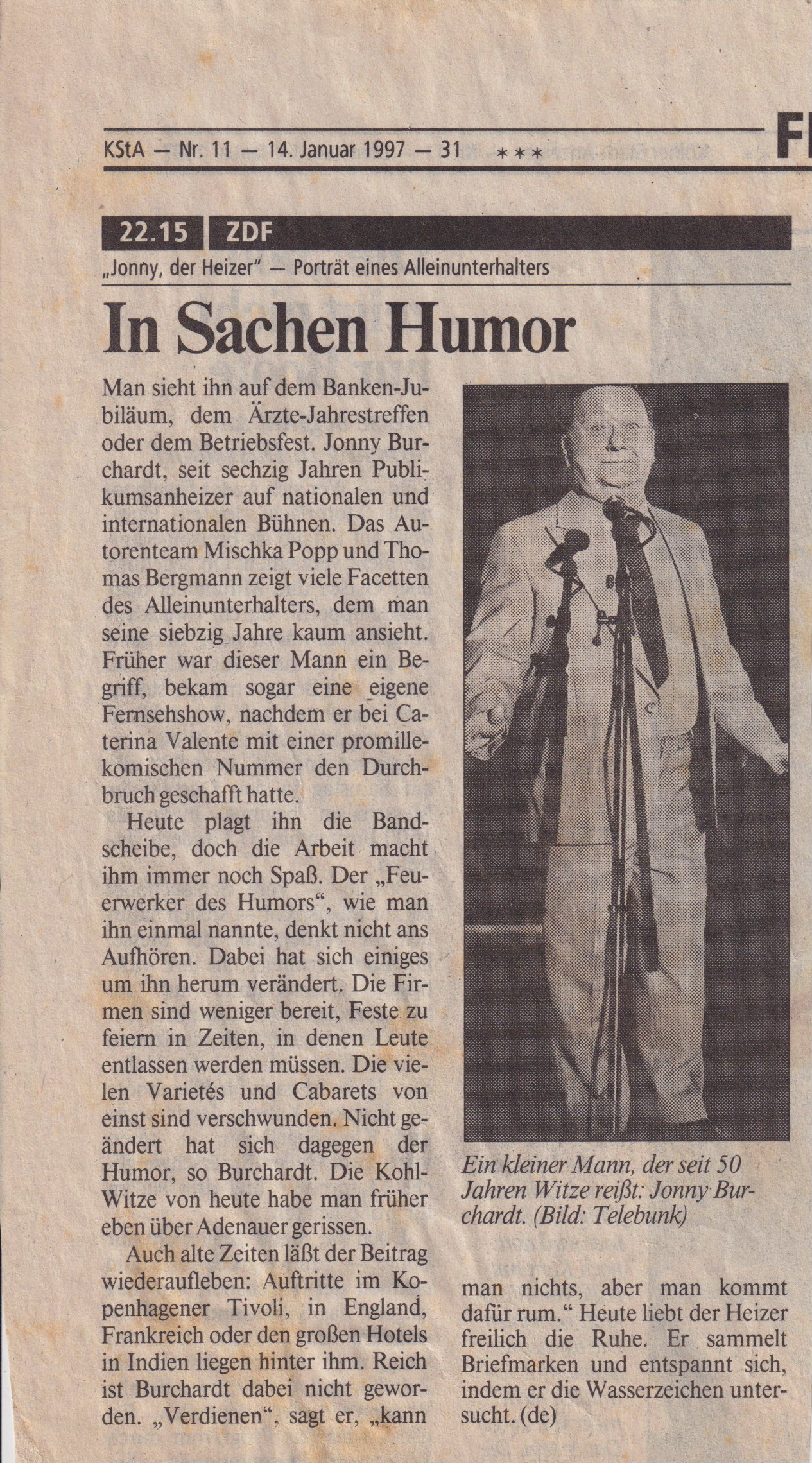 Kölner Stadtanzeiger, 1997