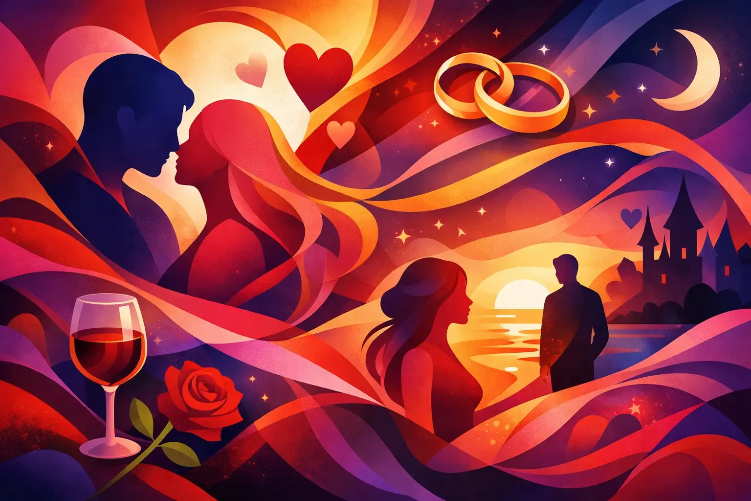 abstract romantic image