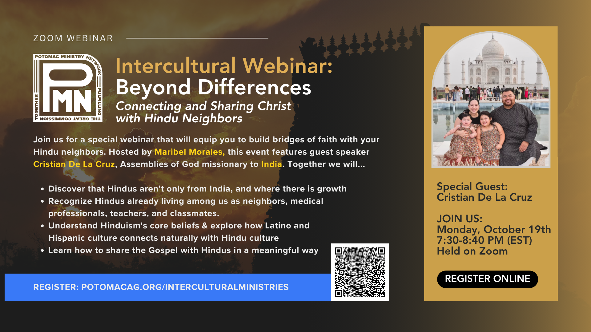 Webinar: Beyond Differences - Connecting and Sharing Christ with Hindus