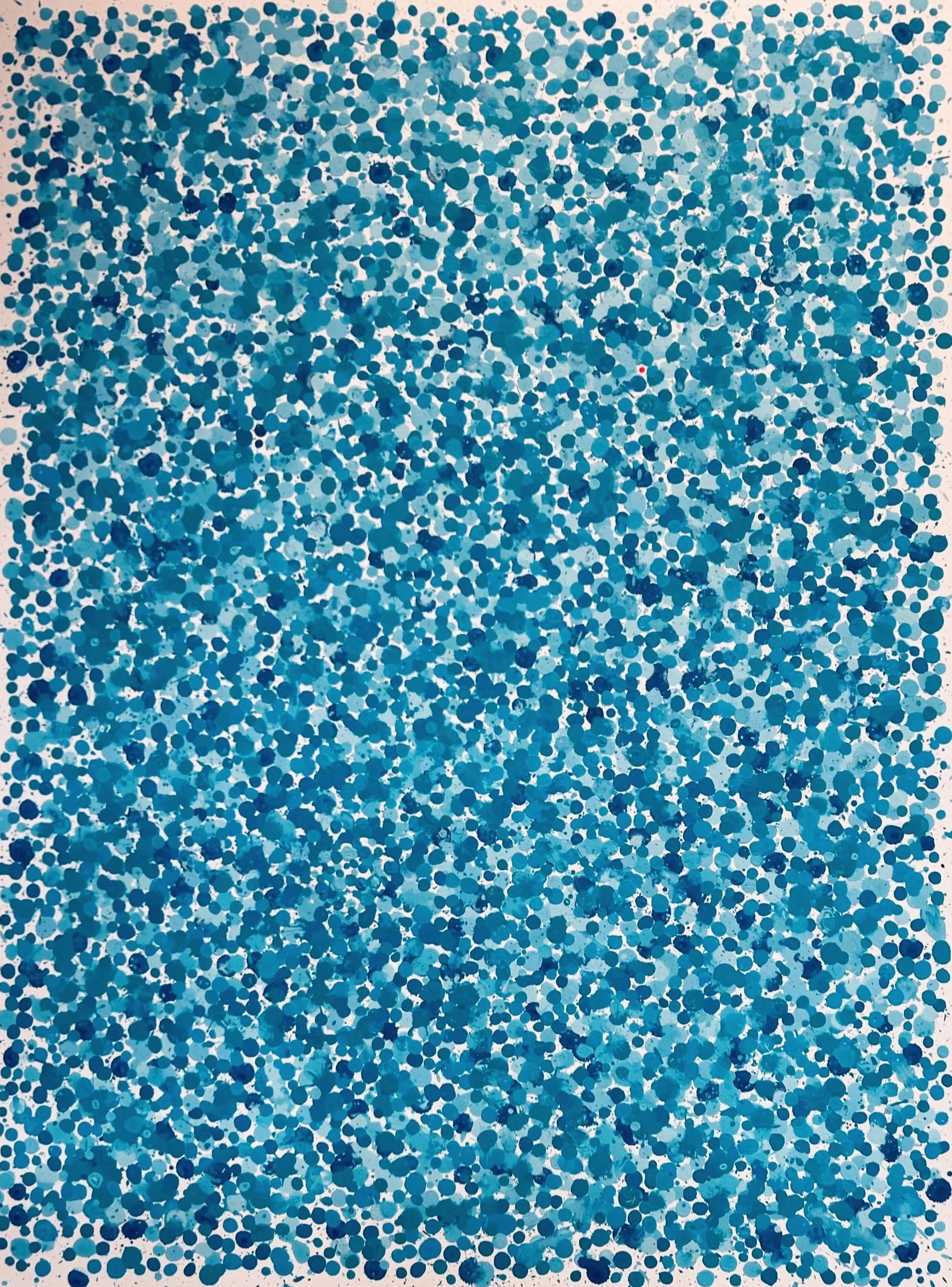 A DROP IN THE OCEAN 2025,  Acrylic on panel,
 Acrylique sur panneau, 30" x 36" [vendue | sold]