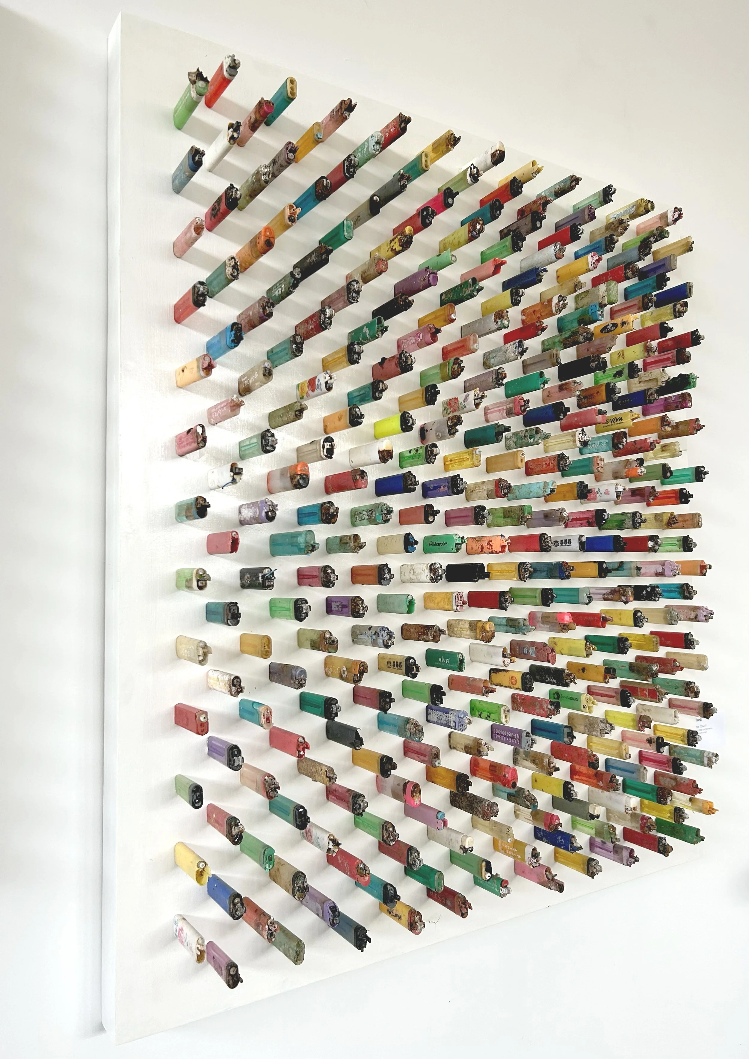 A LIGHTER TOUCH 2023,
Mixed media on panel,
40 1/2" x 34 3/4 “
