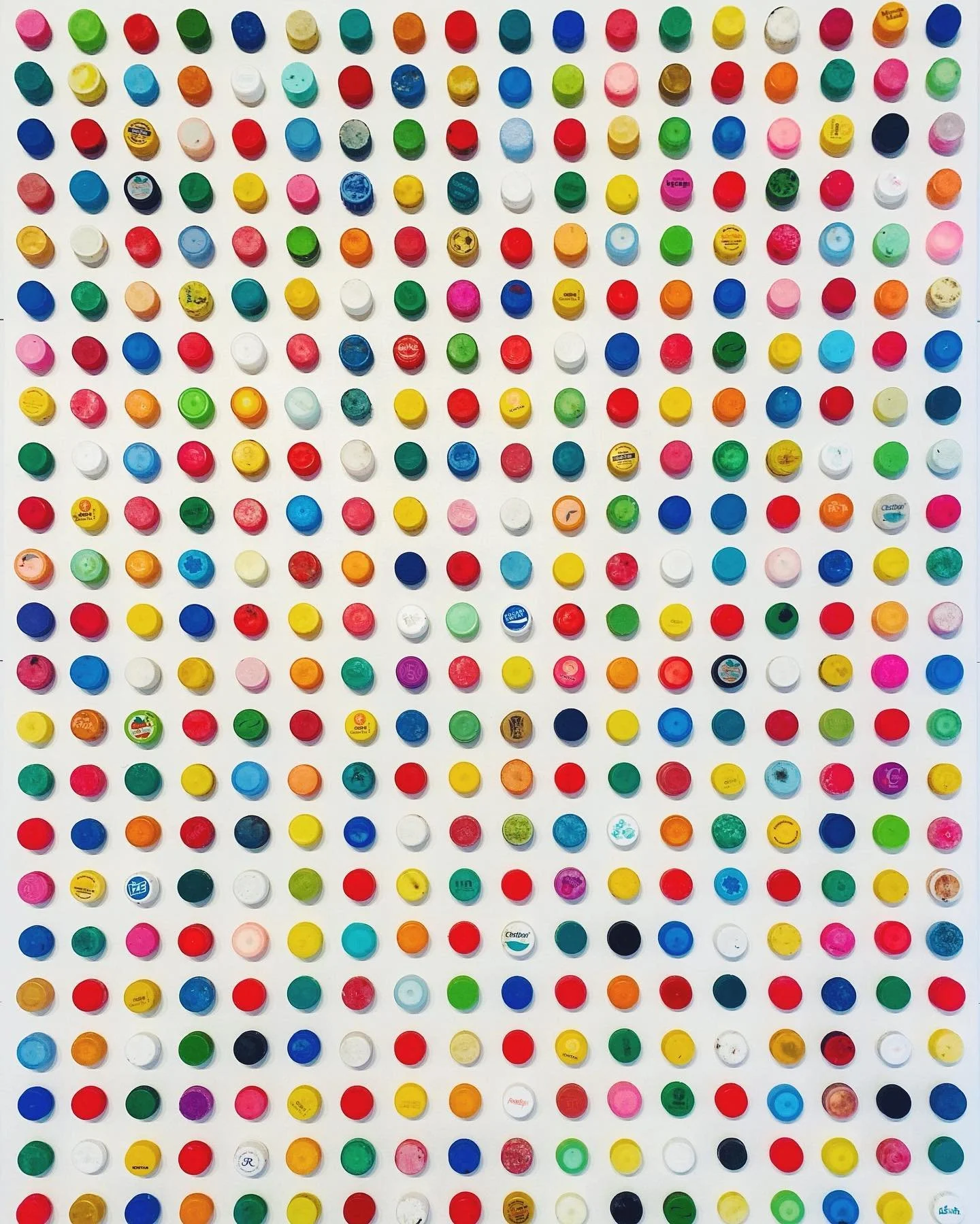 HYPERACTIVE ZEN 2022
 Marine debris on panel, Déchets marins sur panneau ,
55” x 37”,  [vendue | sold]
