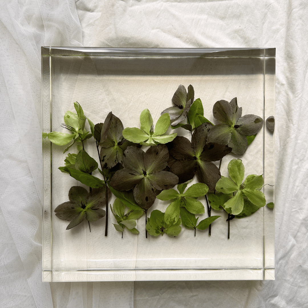 3D Square floral preservation