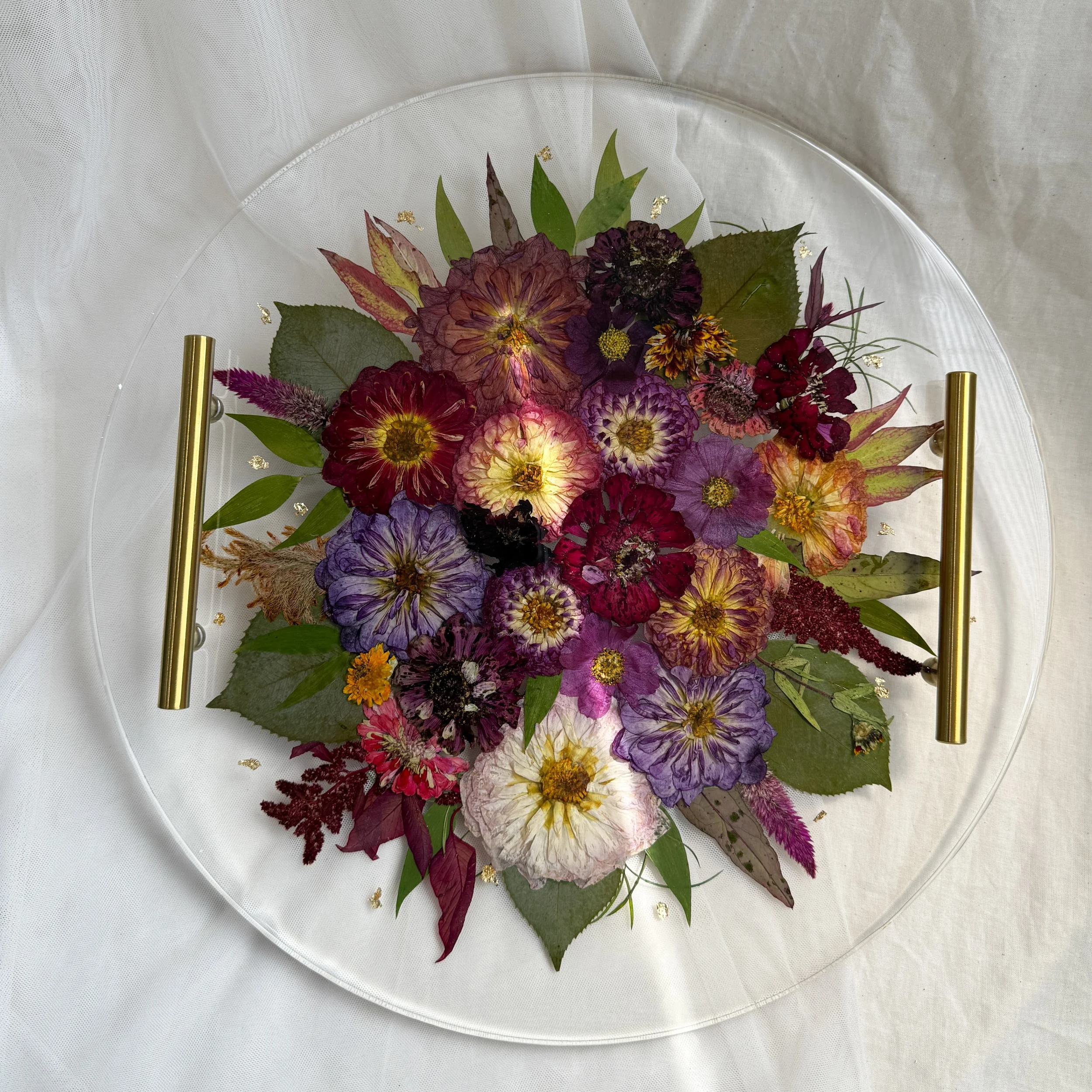 16" Circle Resin Tray