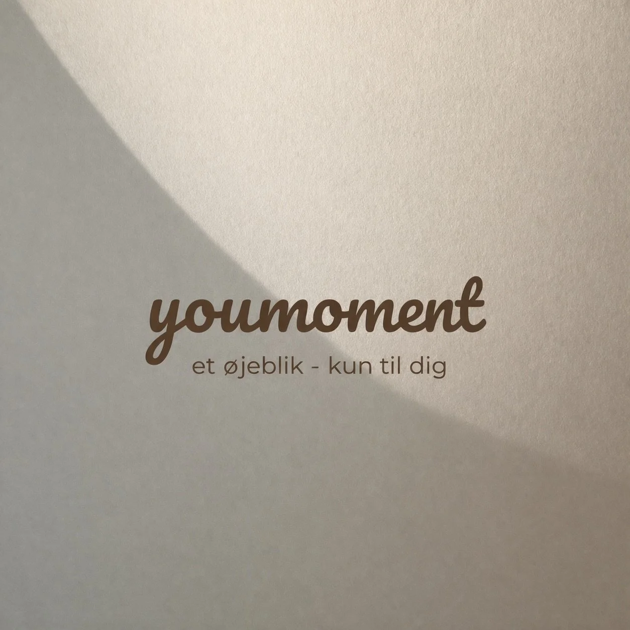 Et &oslash;jeblik &ndash; kun til dig.  

Jeg har l&aelig;nge b&aring;ret p&aring; en vision med youmoment. 

Den udspringer af en enkel, men vigtig overbevisning: Vi kan ikke sk&aelig;nke fra en tom kop. 

Alt for ofte prioriterer vi alt og alle omk