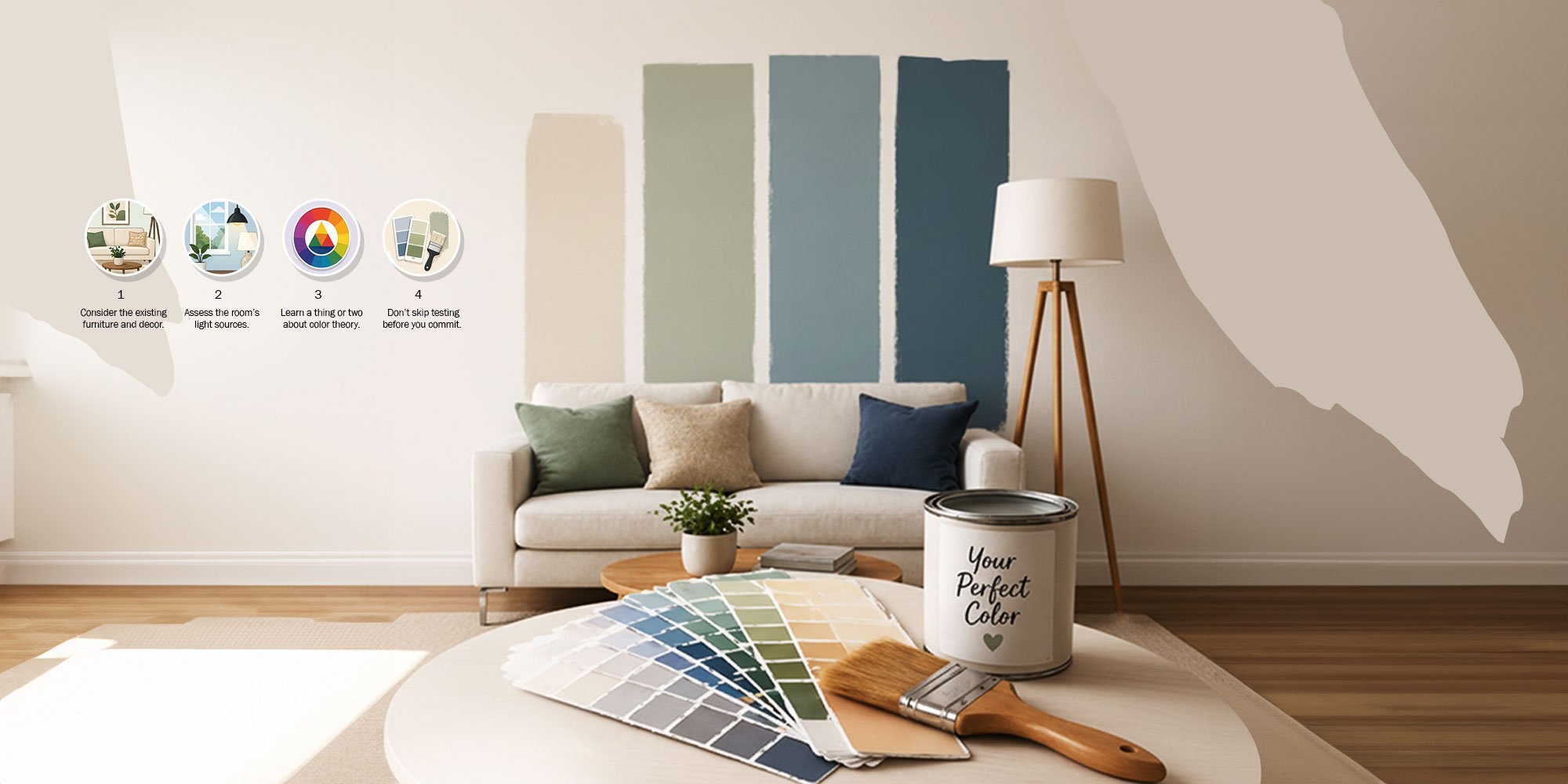 A Simple Guide To Choosing The Ideal Paint Color For Your Space