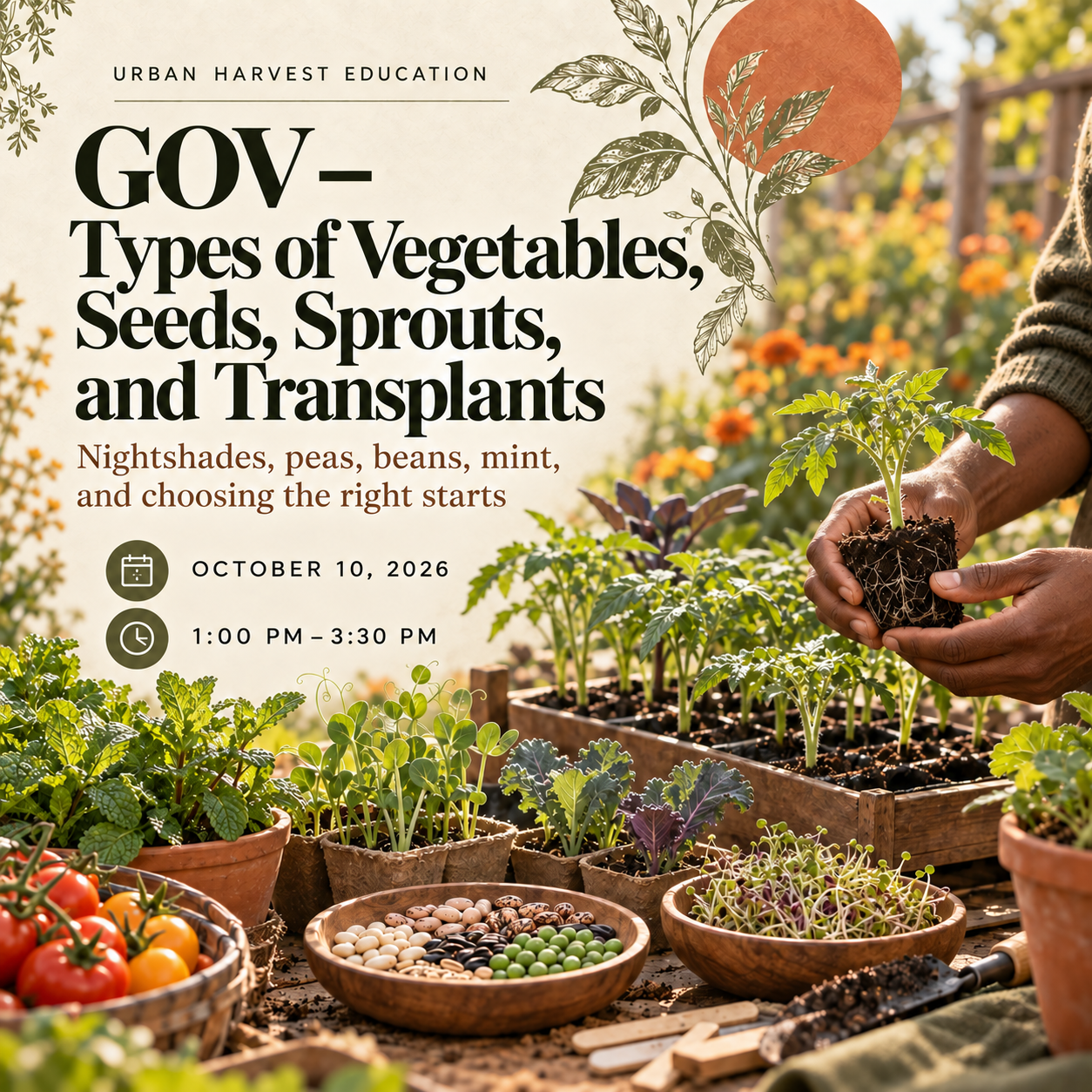Growing Organic Vegetables – Types of Vegetables, Seeds, Sprouts, and Transplants