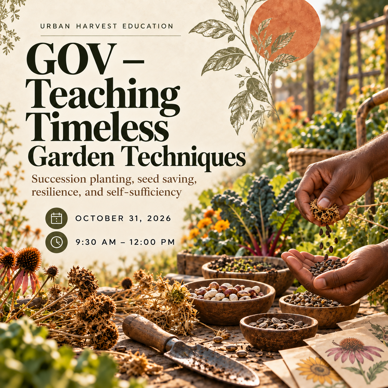 Growing Organic Vegetables; Teaching Timeless Garden Techniques
