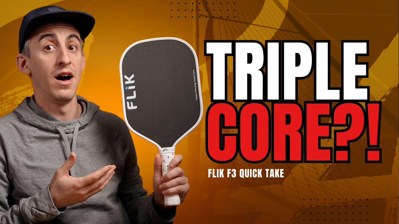 Flik F3 Pickleball Paddle First Look: A New Triple Core Approach