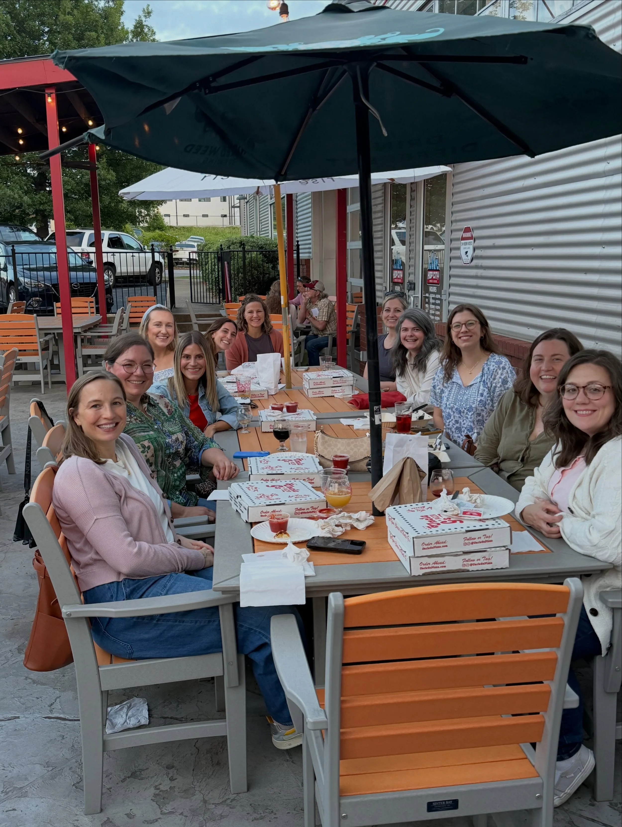BOOKCLUB! Thanks to @hopcitybirmingham for being the best and @uncle_gs_pizza for the DELISH pizza. Next book is Yesteryear!