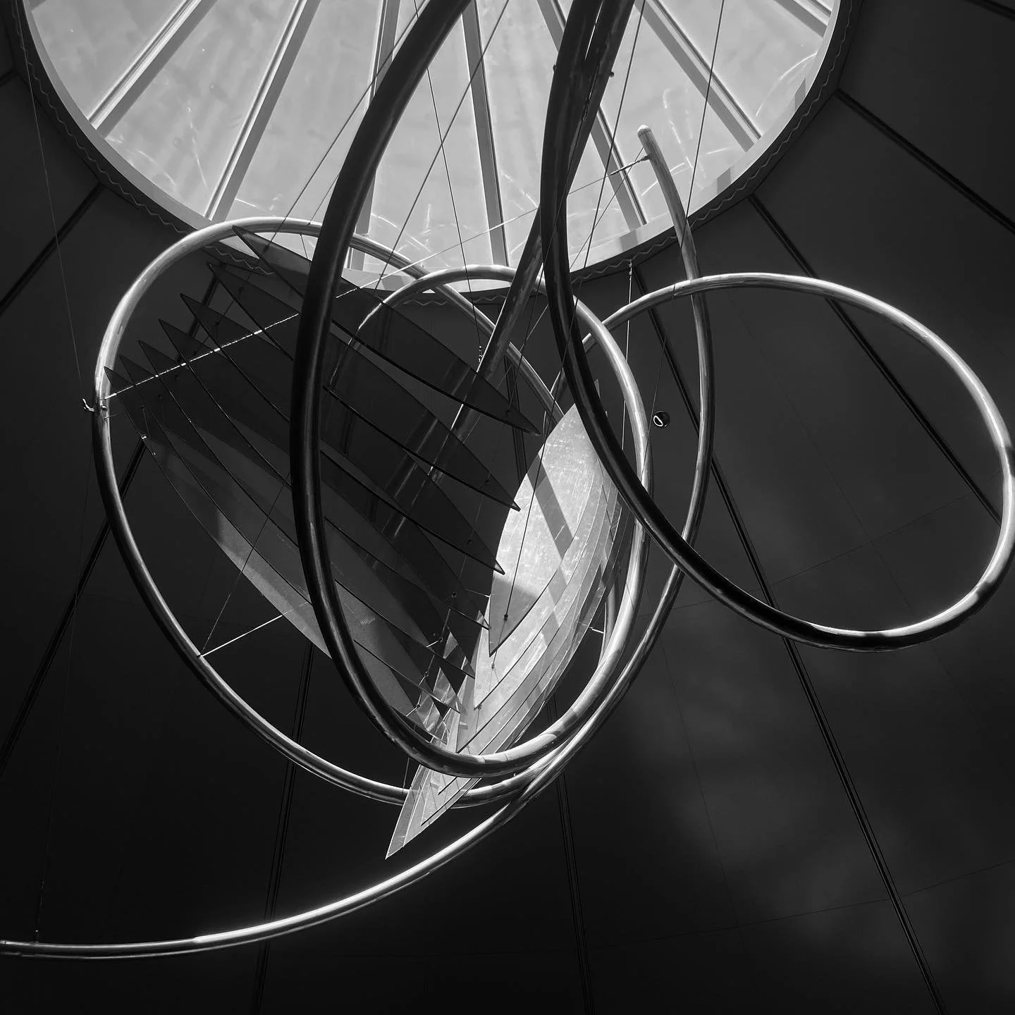 Abstract sculpture in the airport