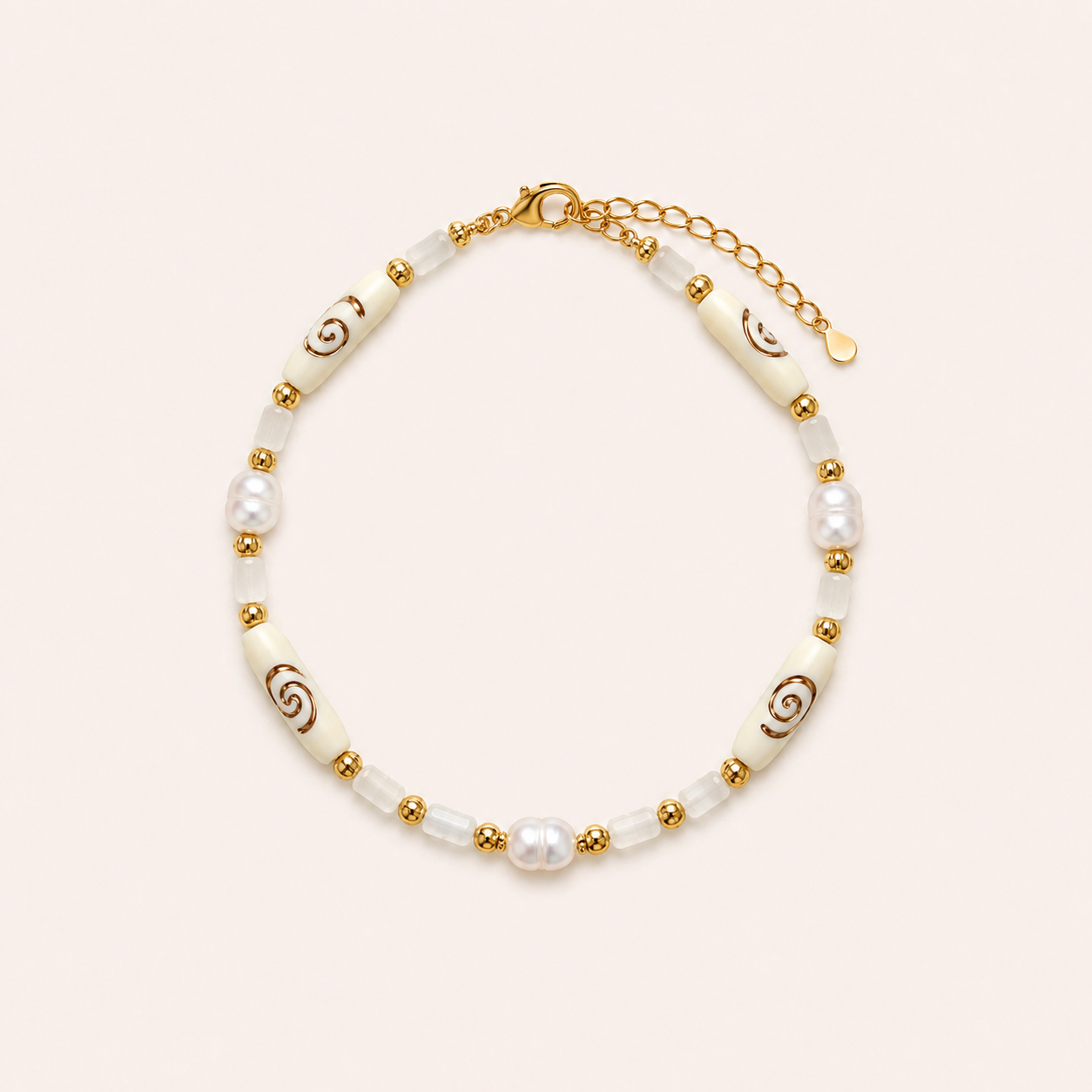 Golden Serenity Anklet