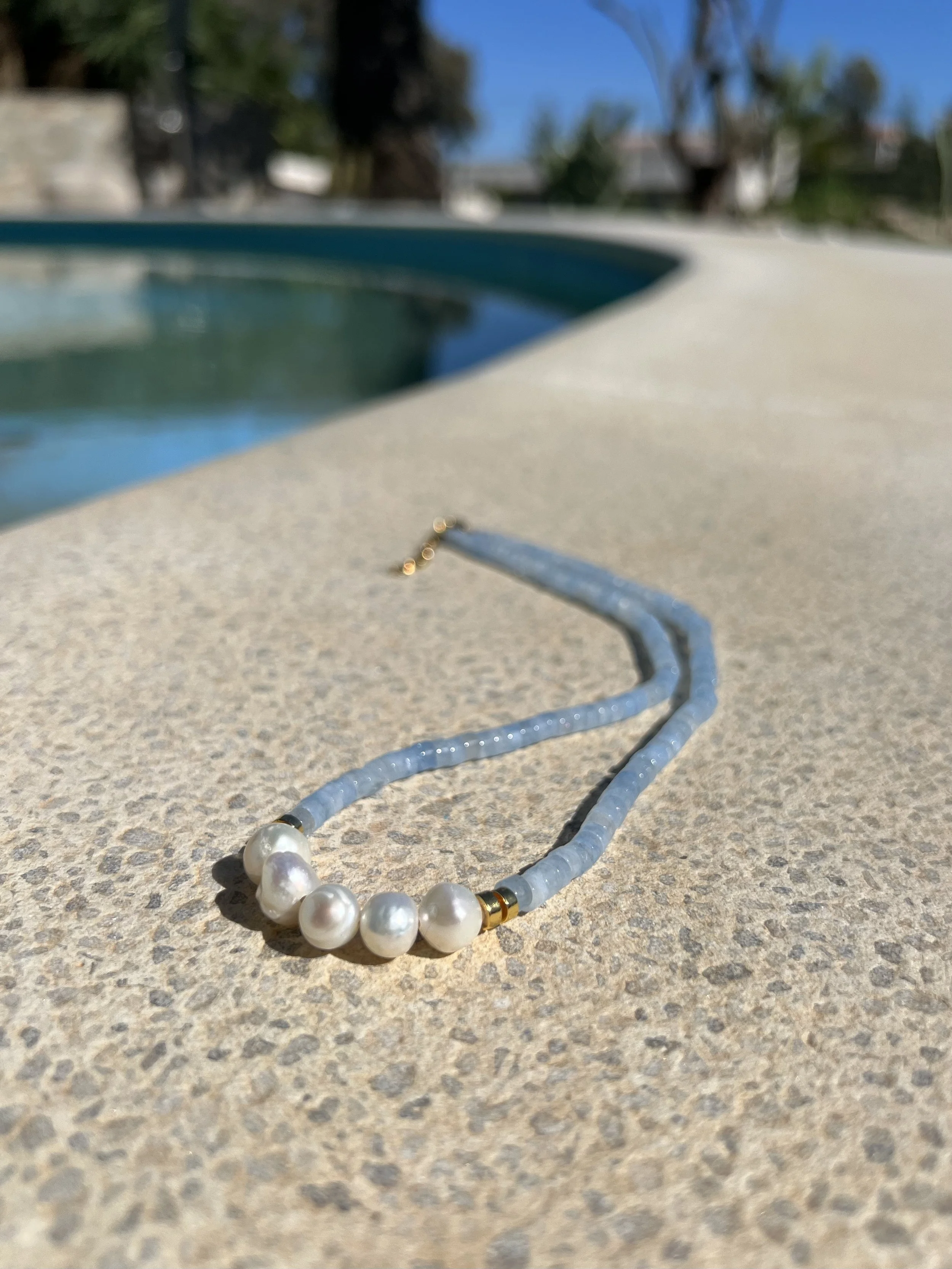 Ocean Whisper Pearl Necklace