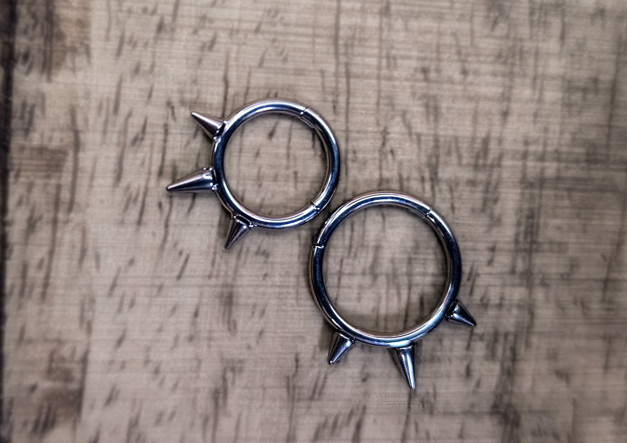 Void Crown - Titanium Spiked Clicker Ring