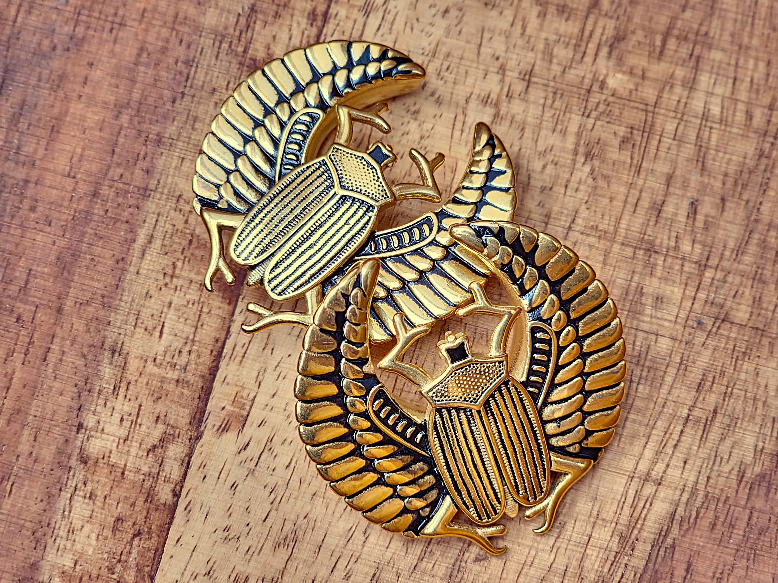 Khepri’s Legacy - Surgical Steel Scarab Saddle