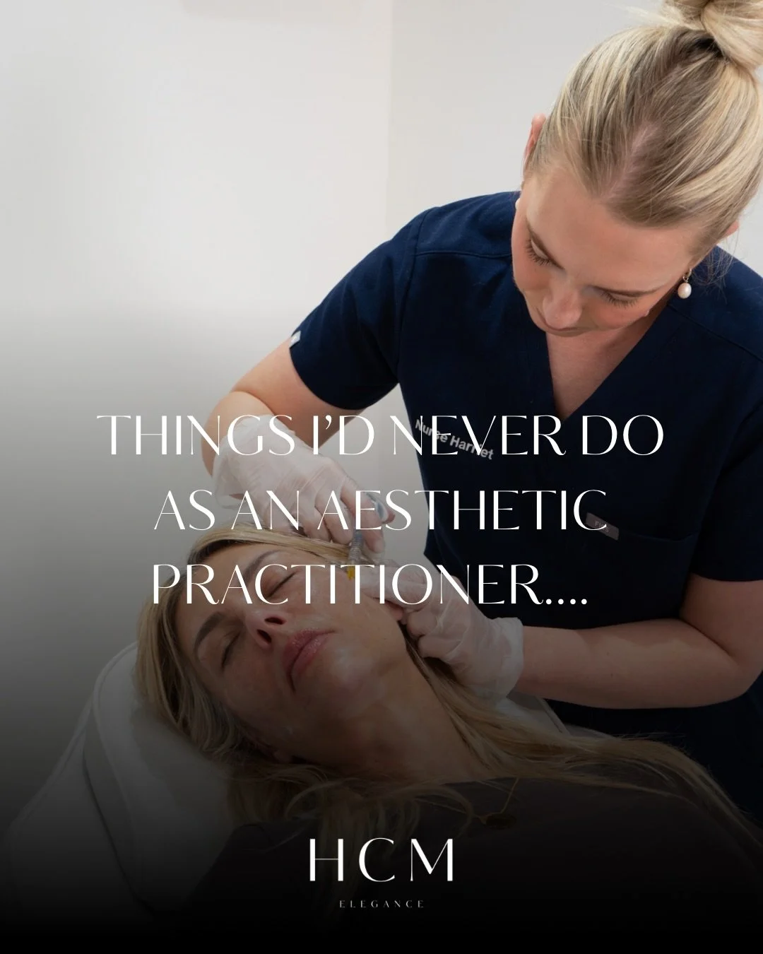 Things I&rsquo;d never do as an aesthetic practitioner

&mdash; Overfill just because it&rsquo;s trending
&mdash; Recommend treatments that aren&rsquo;t needed
&mdash; Ignore skin health &amp; skincare
&mdash; Promise unrealistic results
&mdash; Trea